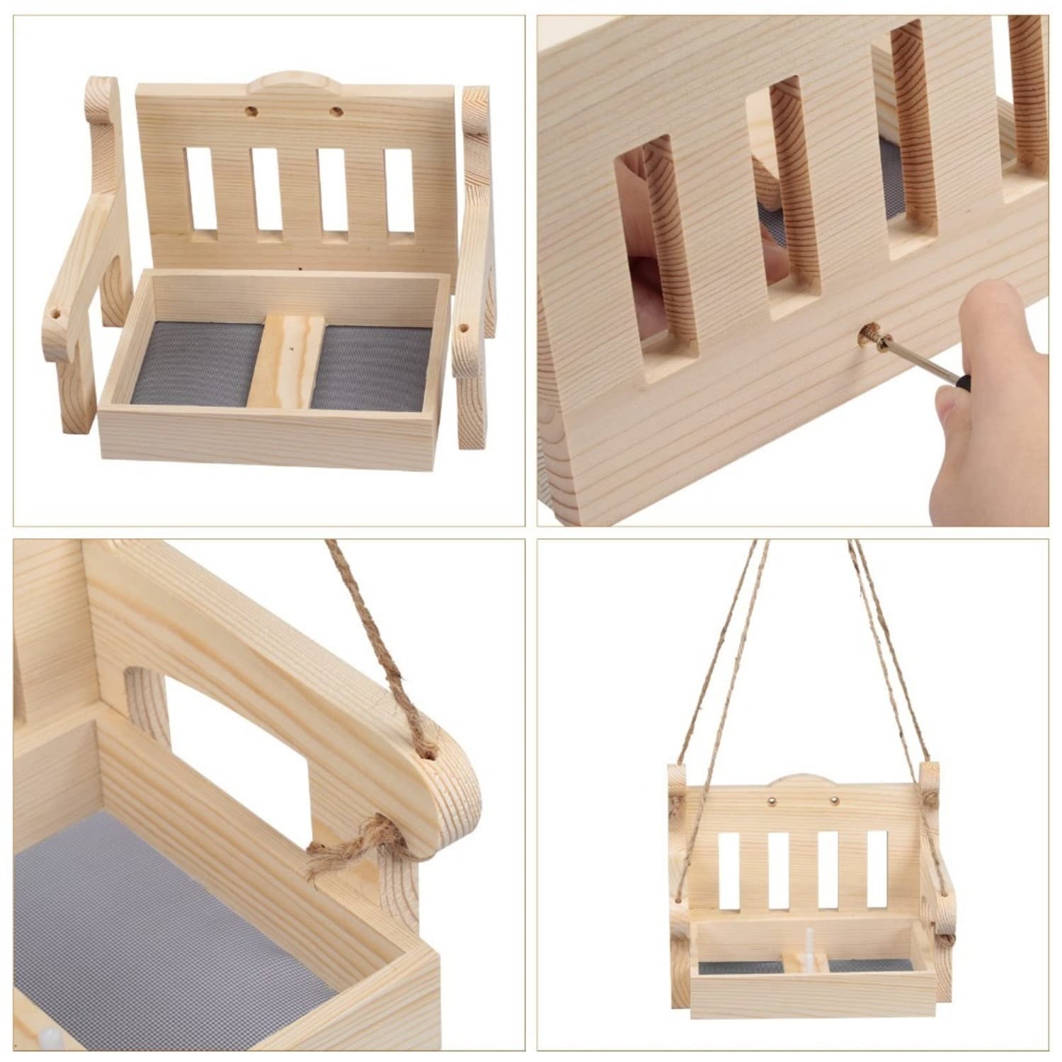 Dekoratives Nagetier-Element mit Montagematerial für den Garten
