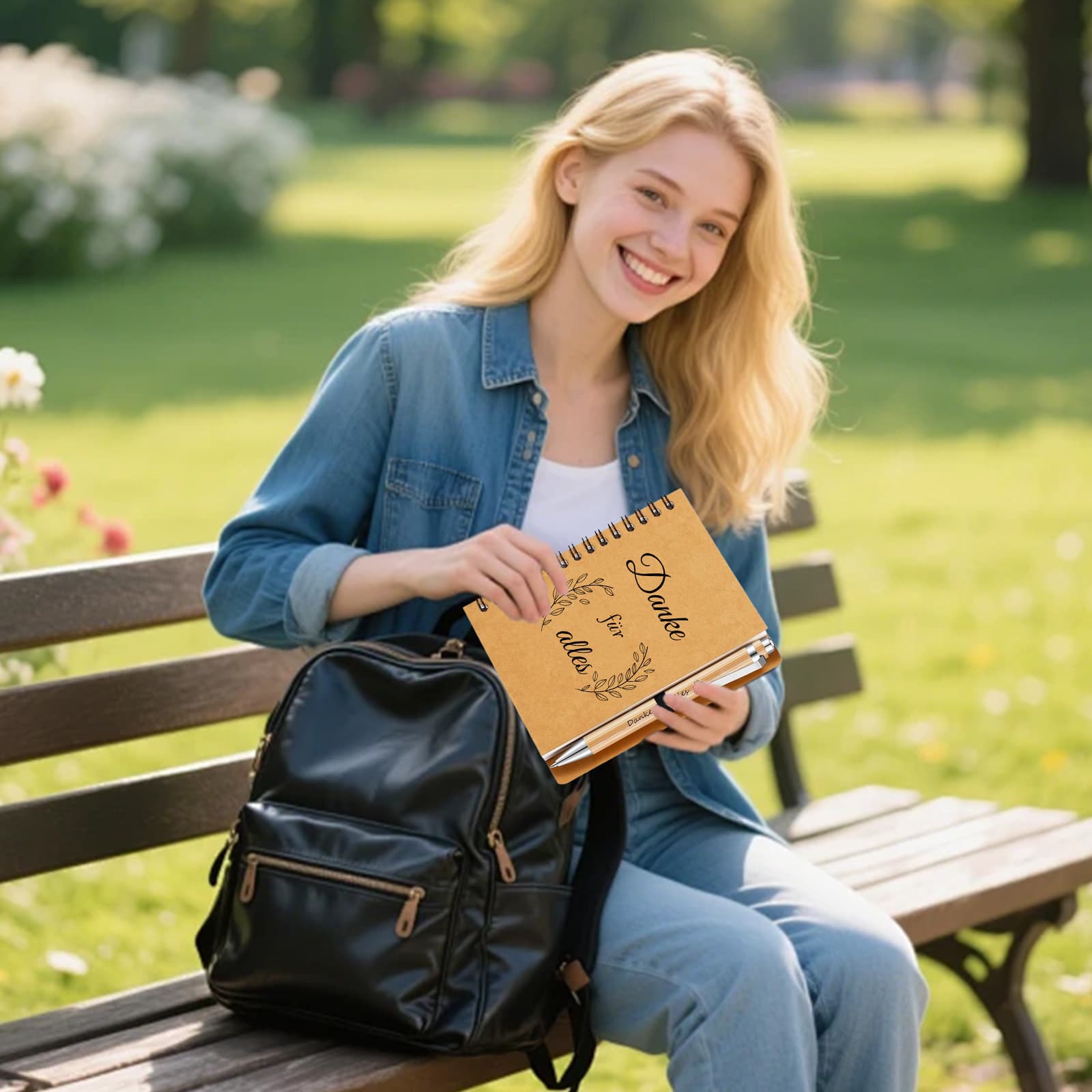 Dankeschön-Geschenkset Kollegen 6 Stifte 6 Bücher
