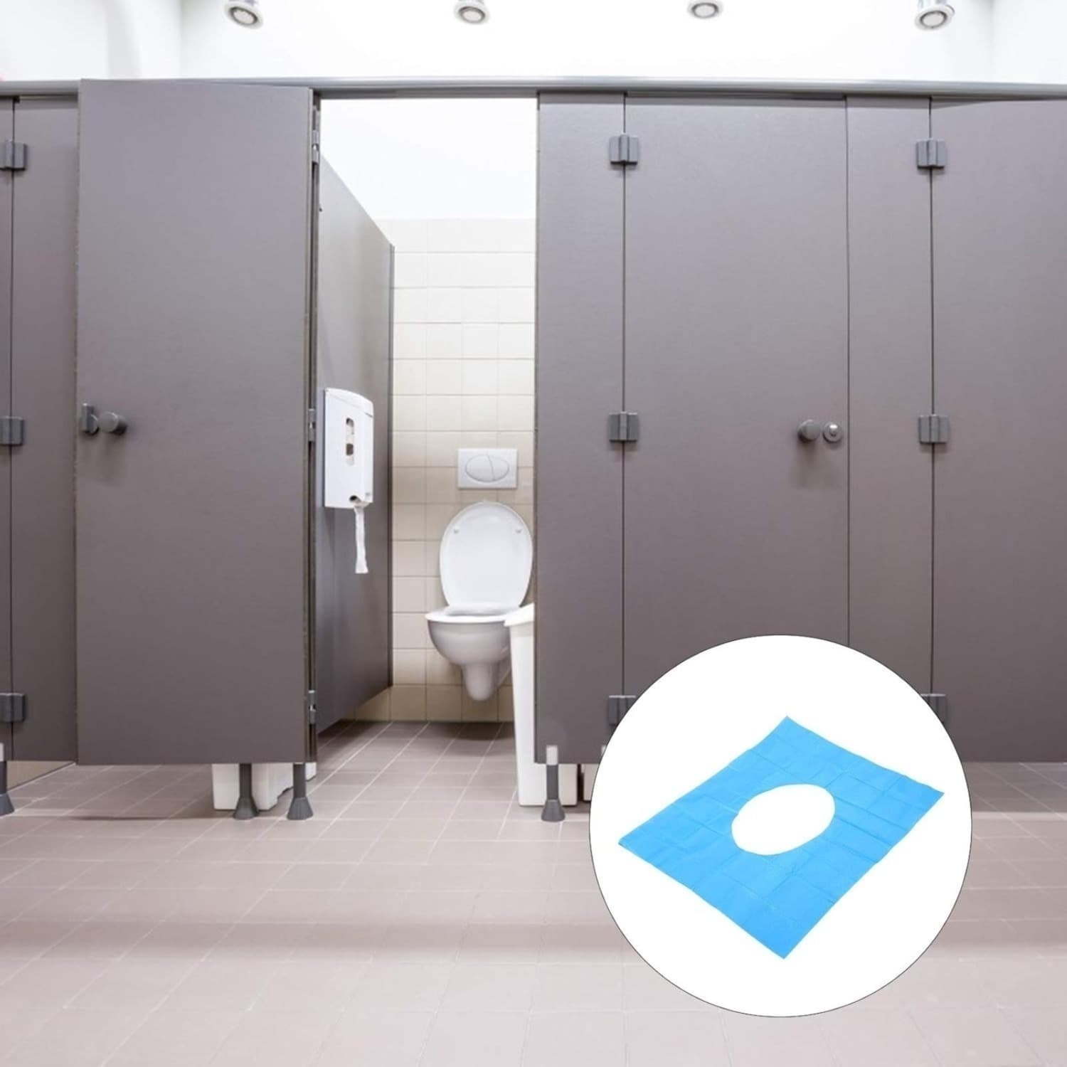 60er Set Toilettensitz-Abdeckungen für unterwegs