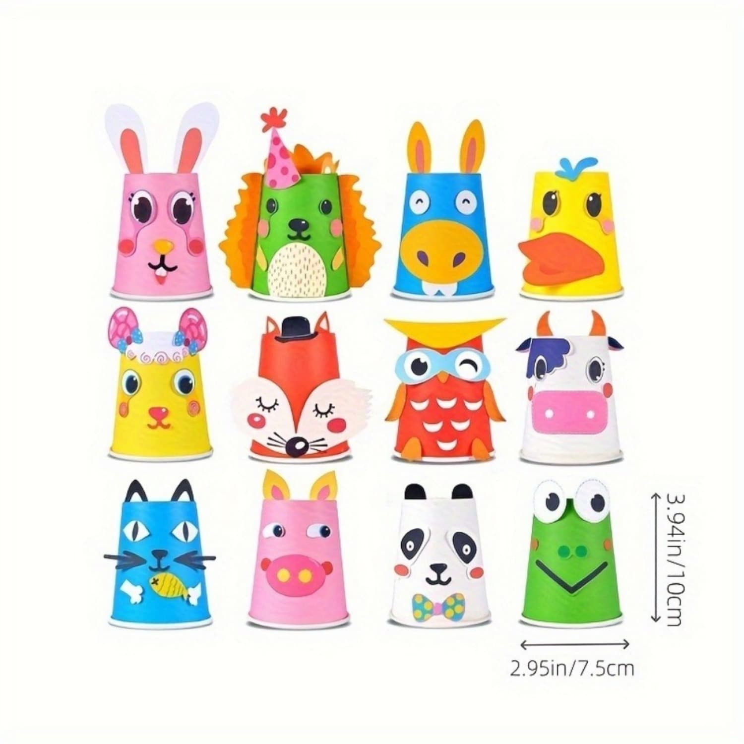 Kit créatif bols en papier à bricoler avec stickers
