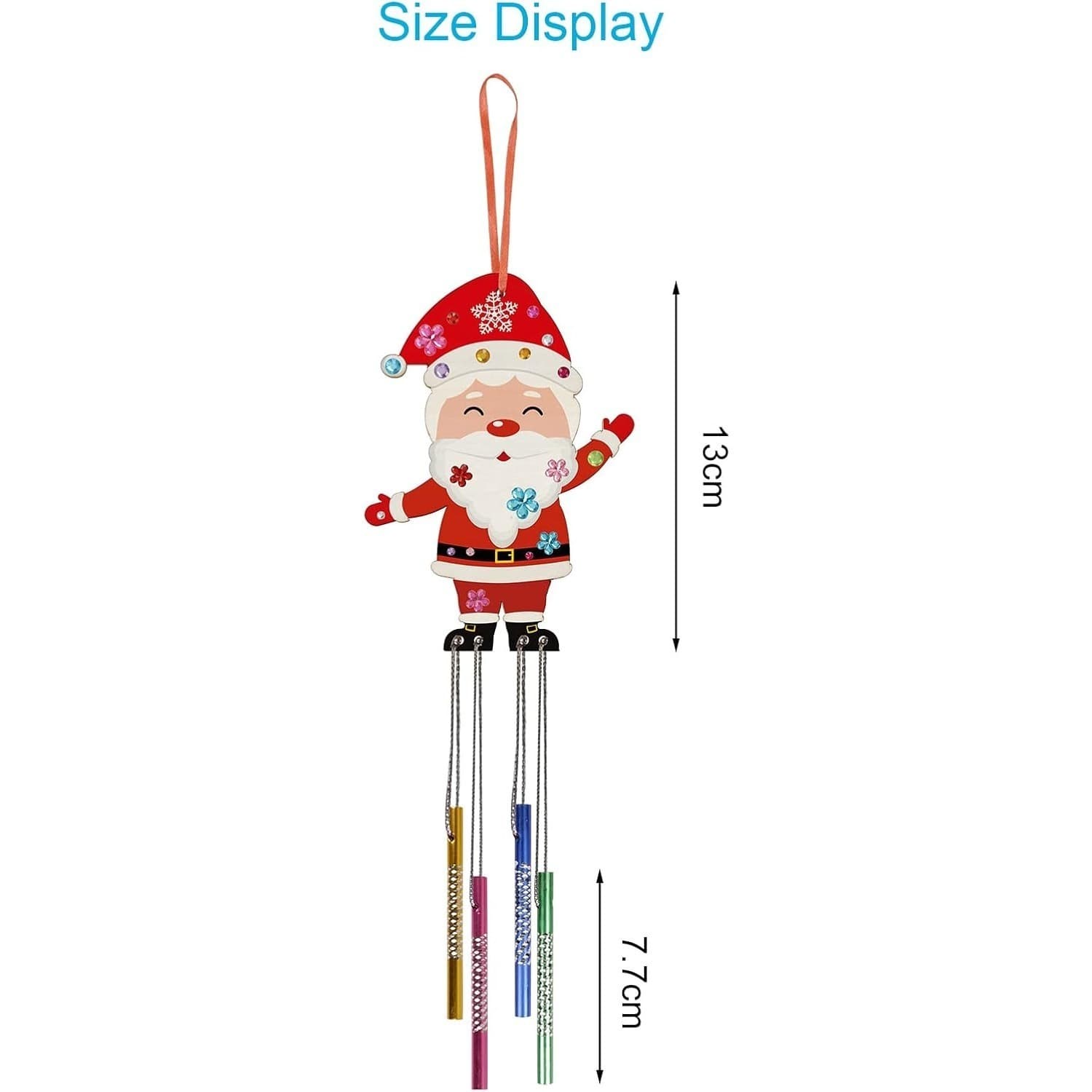 10-Piece Christmas Wind Chime Craft Kit