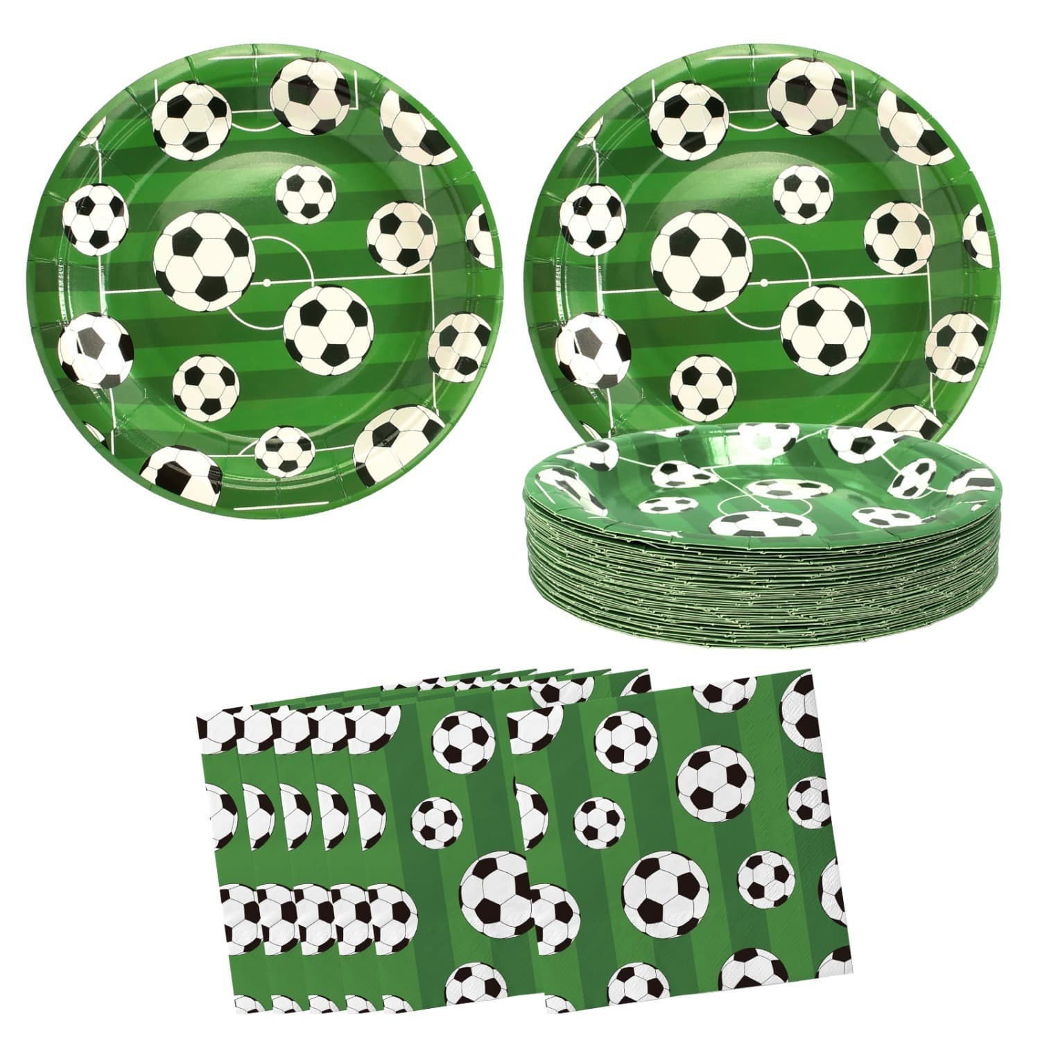 Fußball Party Set Servietten und Teller