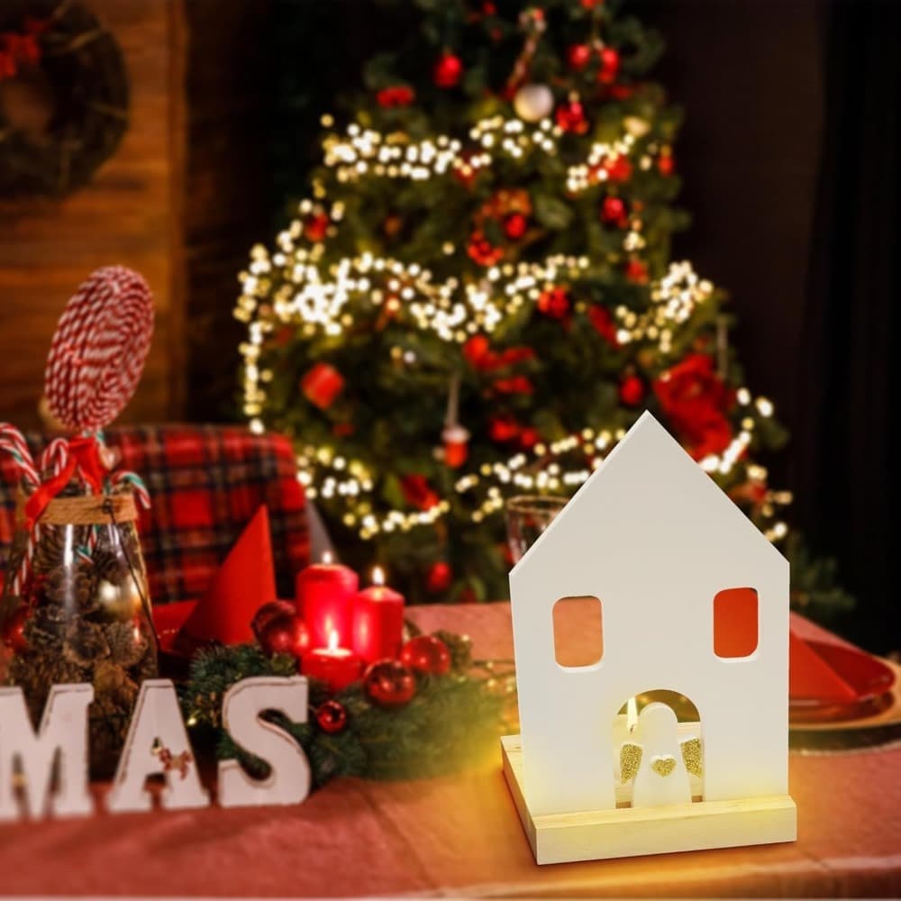 Engel Teelichthalter Holz Advent