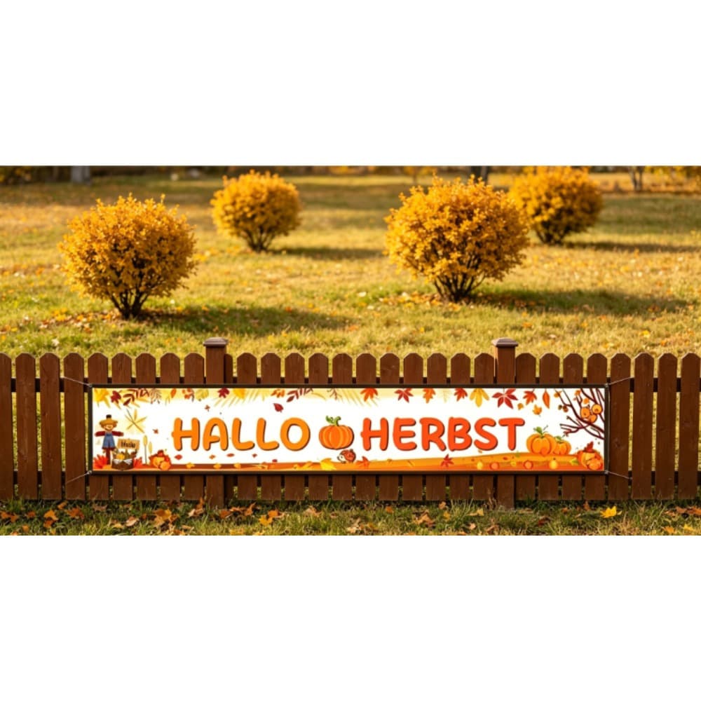 Dekorative Herbstgirlande Hello Fall Motiv