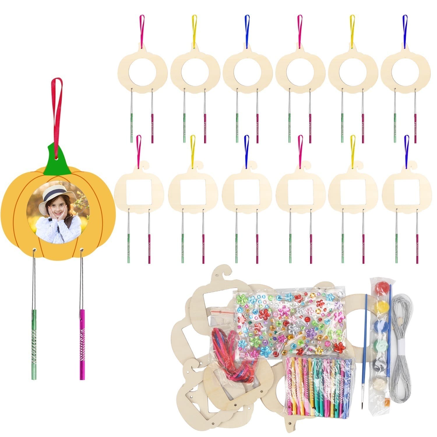 12-Piece DIY Autumn Craft Kit Pumpkin & Maple