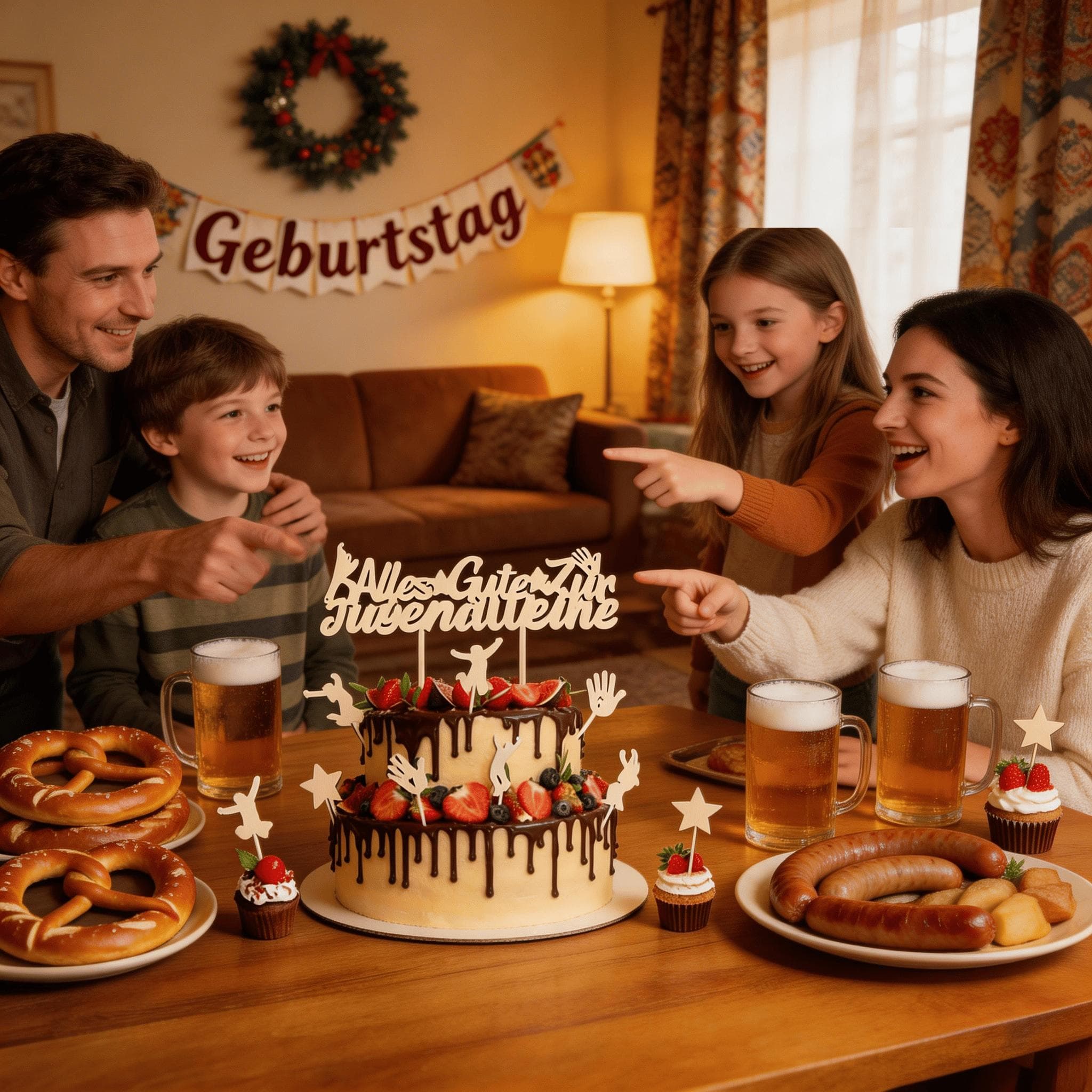 13-teiliges Gold Set Jugendweihe Torten Deko