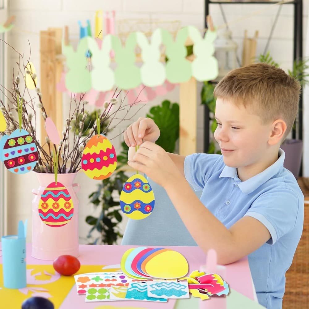 Œufs de Pâques EVA DIY, set de 12 créatif
