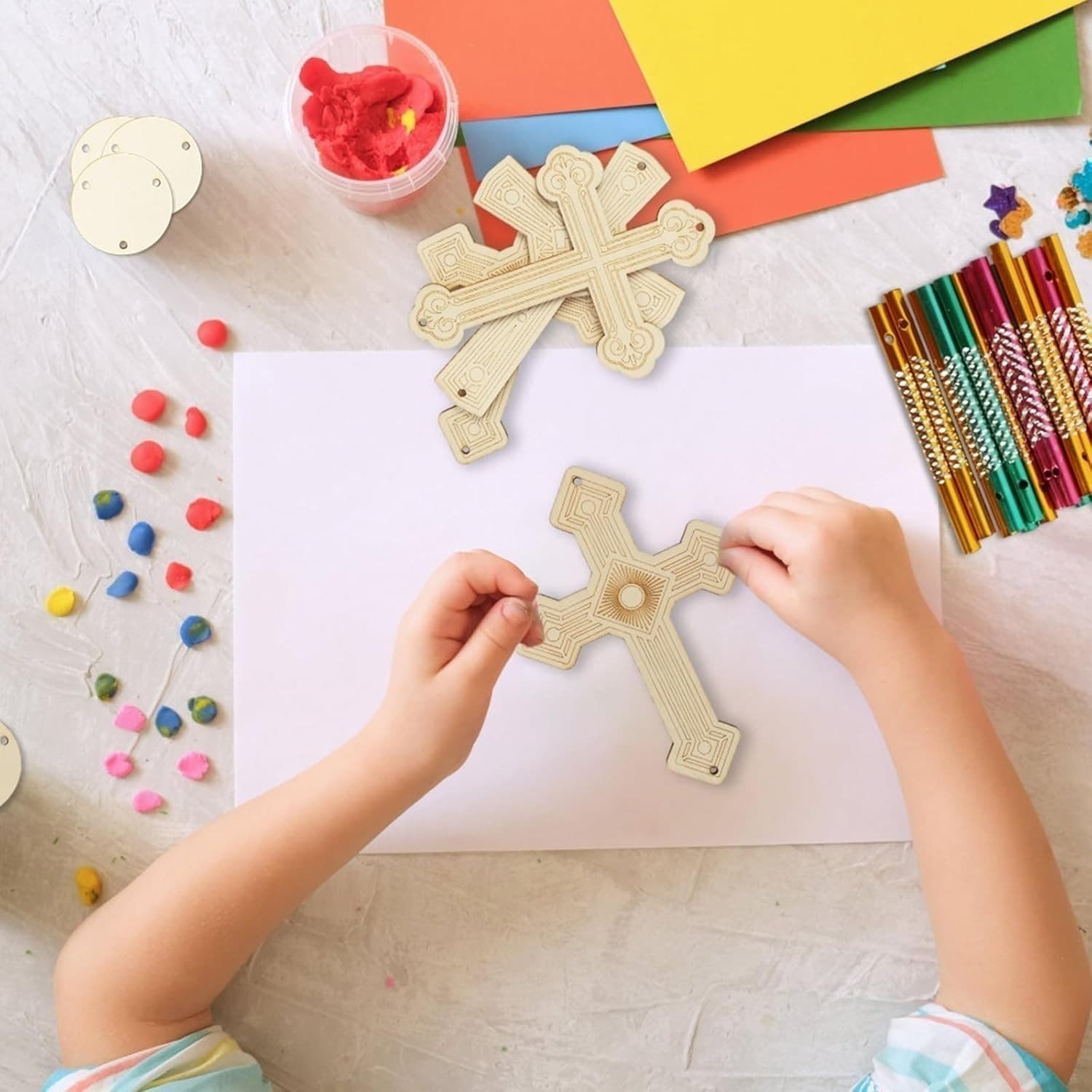 Easter Craft Kit with Paints and 27 Bells