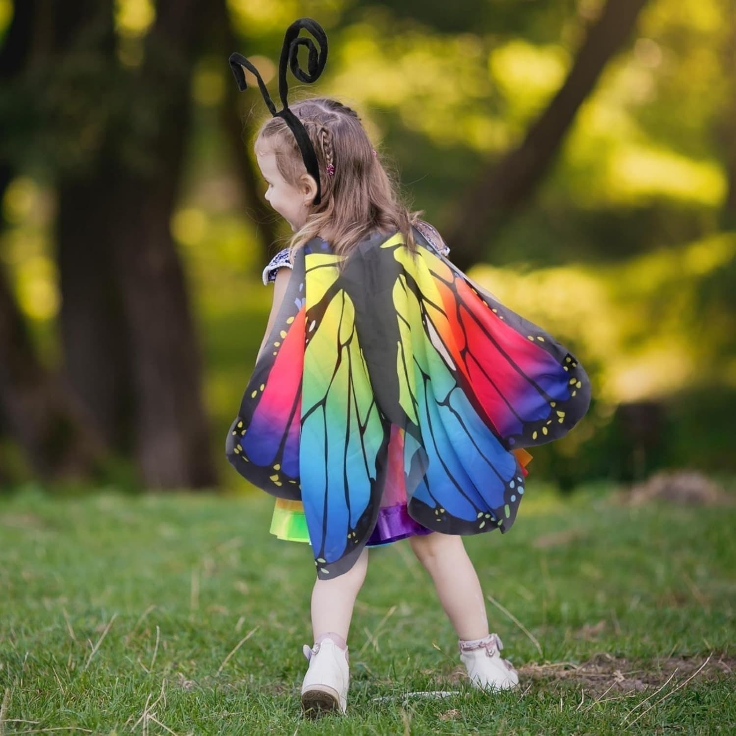 Ensemble costume papillon avec ailes, serre-tête et tutu