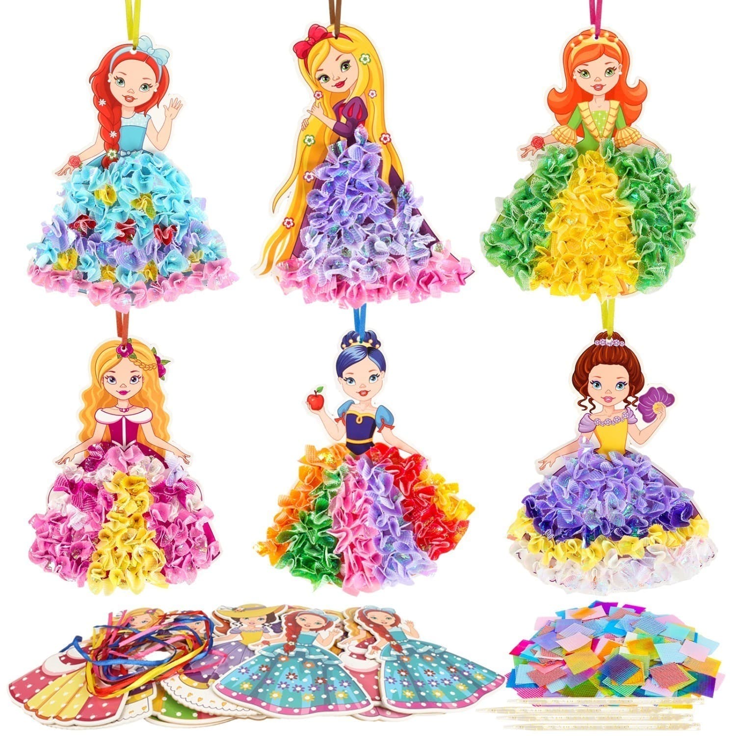 12-Piece Princess Craft Kit for Kids