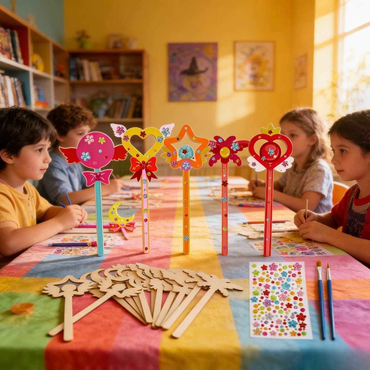 Kit bricolage baguette magique 12 pièces