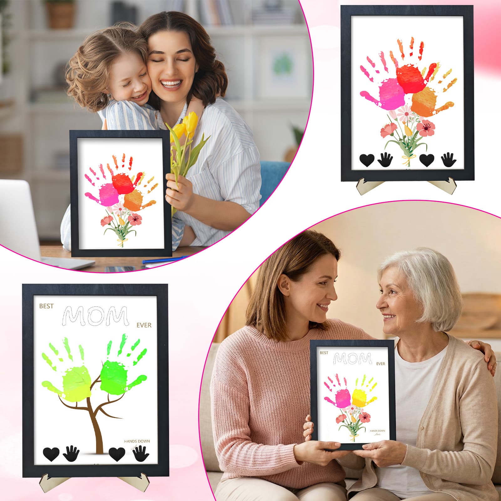 Craft Kit for Father's and Mother's Day with Wooden Frames