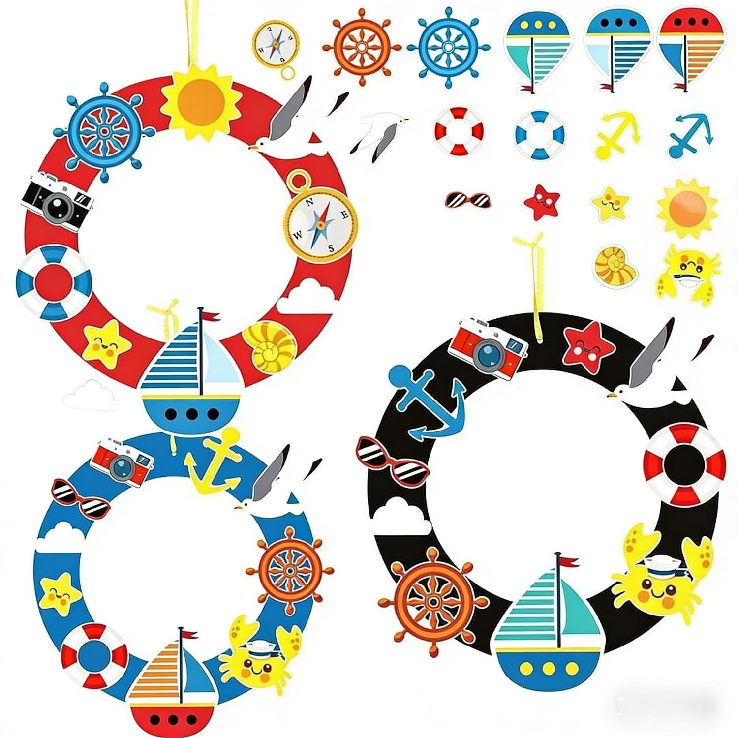 Maritime Wreath Craft Kit with EVA Elements
