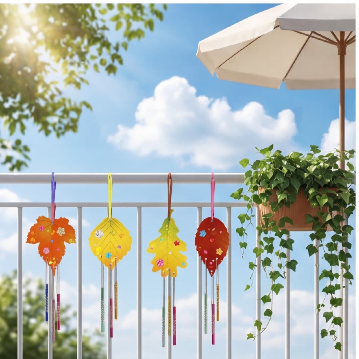 DIY Craft Kit Summer Wind Chimes 36 Tubes