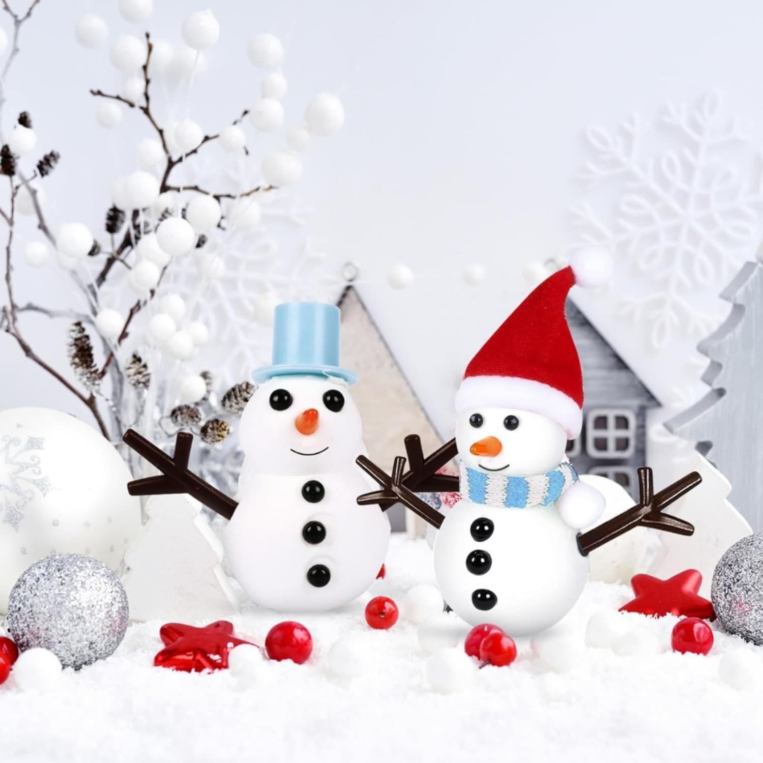 Kit créatif bonhomme de neige avec pâte et accessoires