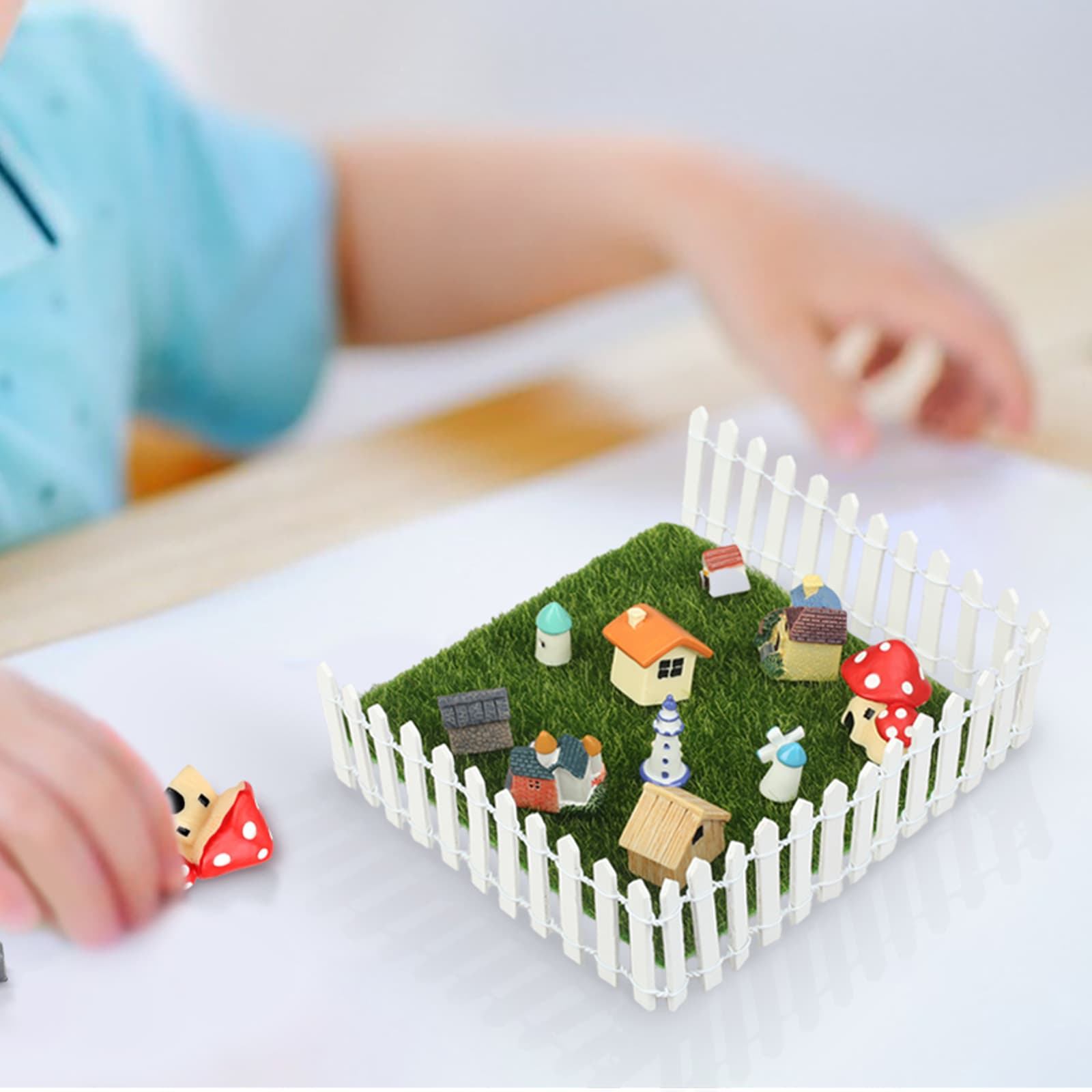 Miniatur-Zaun Deko Haus-Serie Garten Party