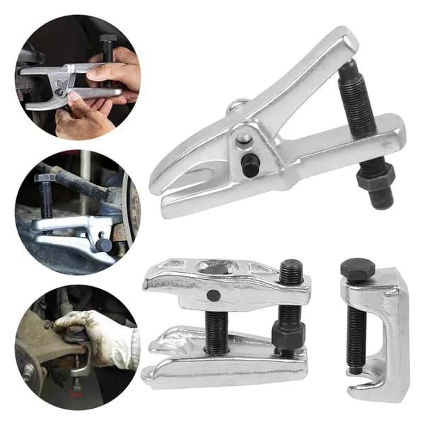 Kugelgelenk-Abzieher-Set, 3-teilig, Aluminiumlegierung, Silber