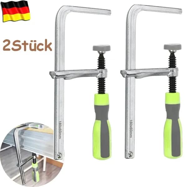 2er-Set Holzbearbeitungs-Schienenklemmen für MFT und Tauchsäge mit T-Nut