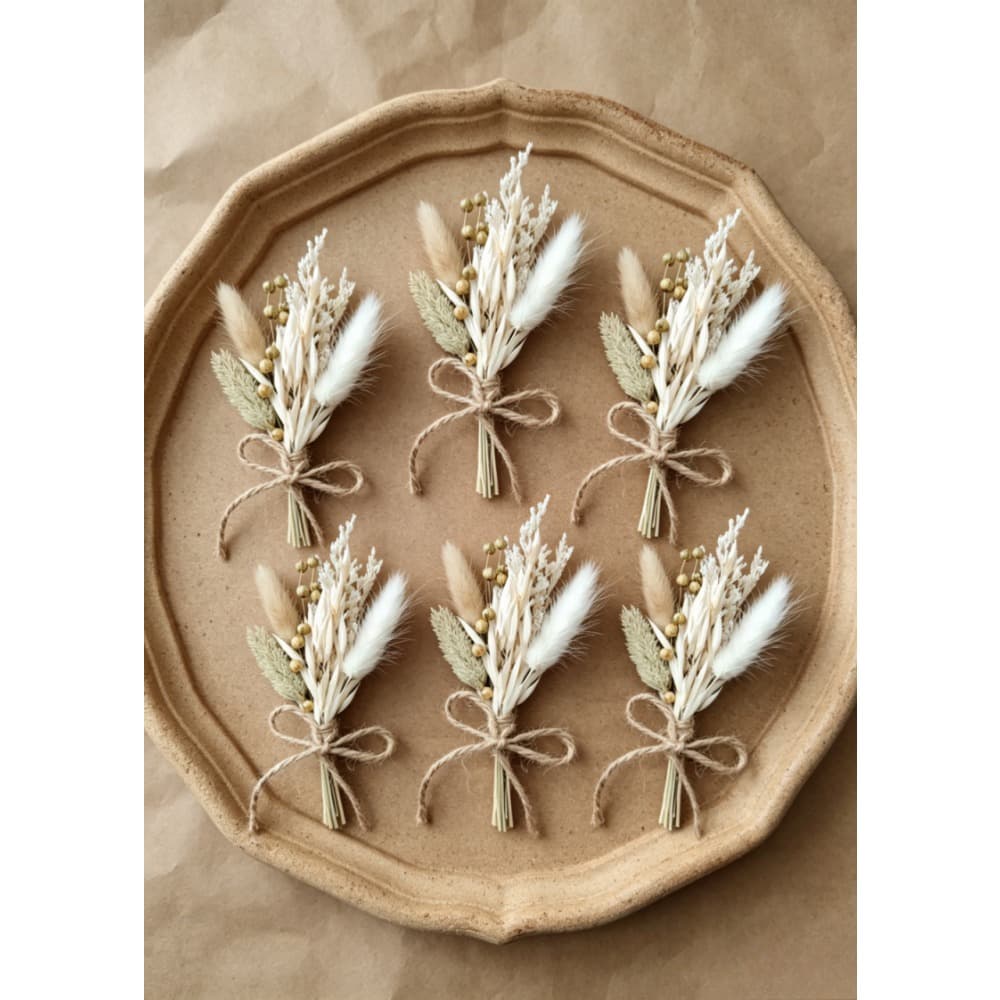 12-teiliges Trockenblumen-Set im Boho-Stil