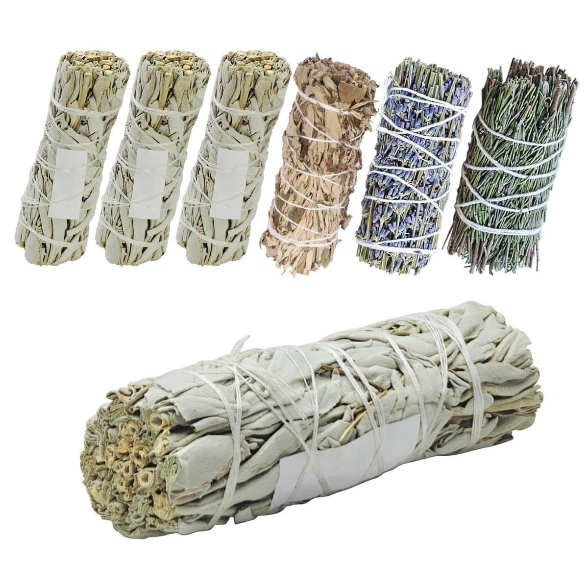 Räucherstäbchen-Set mit Salbei, Beifuß, Lavendel und Rosmarin
