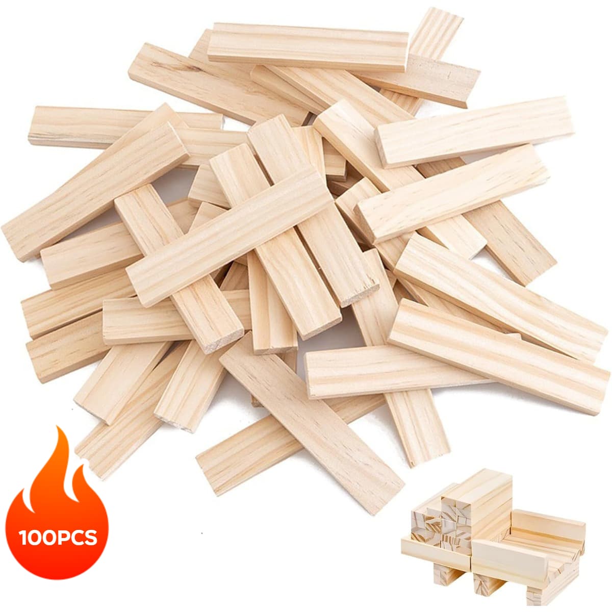 Set 100 blocs de construction pour créations créatives
