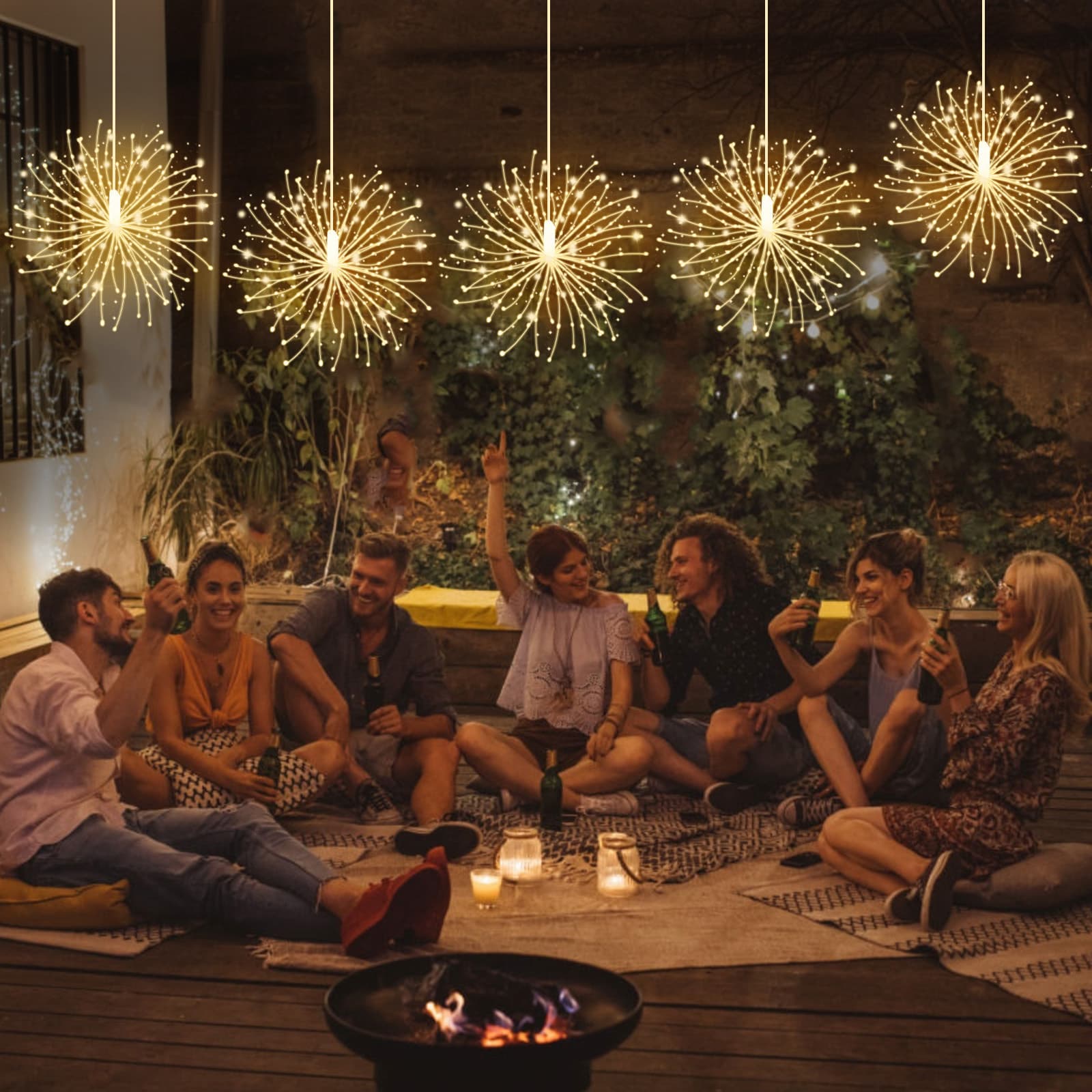 Warmweiße DIY Löwenzahn-Deko, 1 Stück