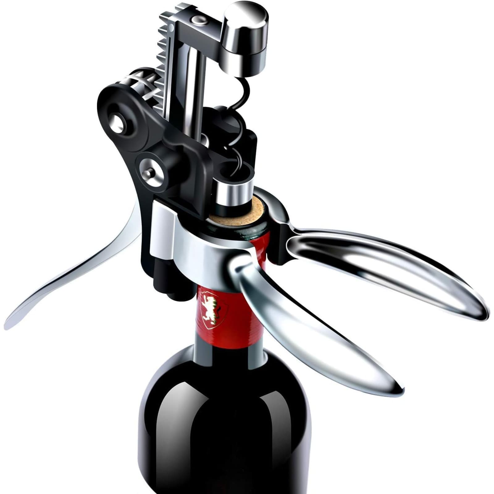 Set da 7 pezzi per vino con testa di coniglio