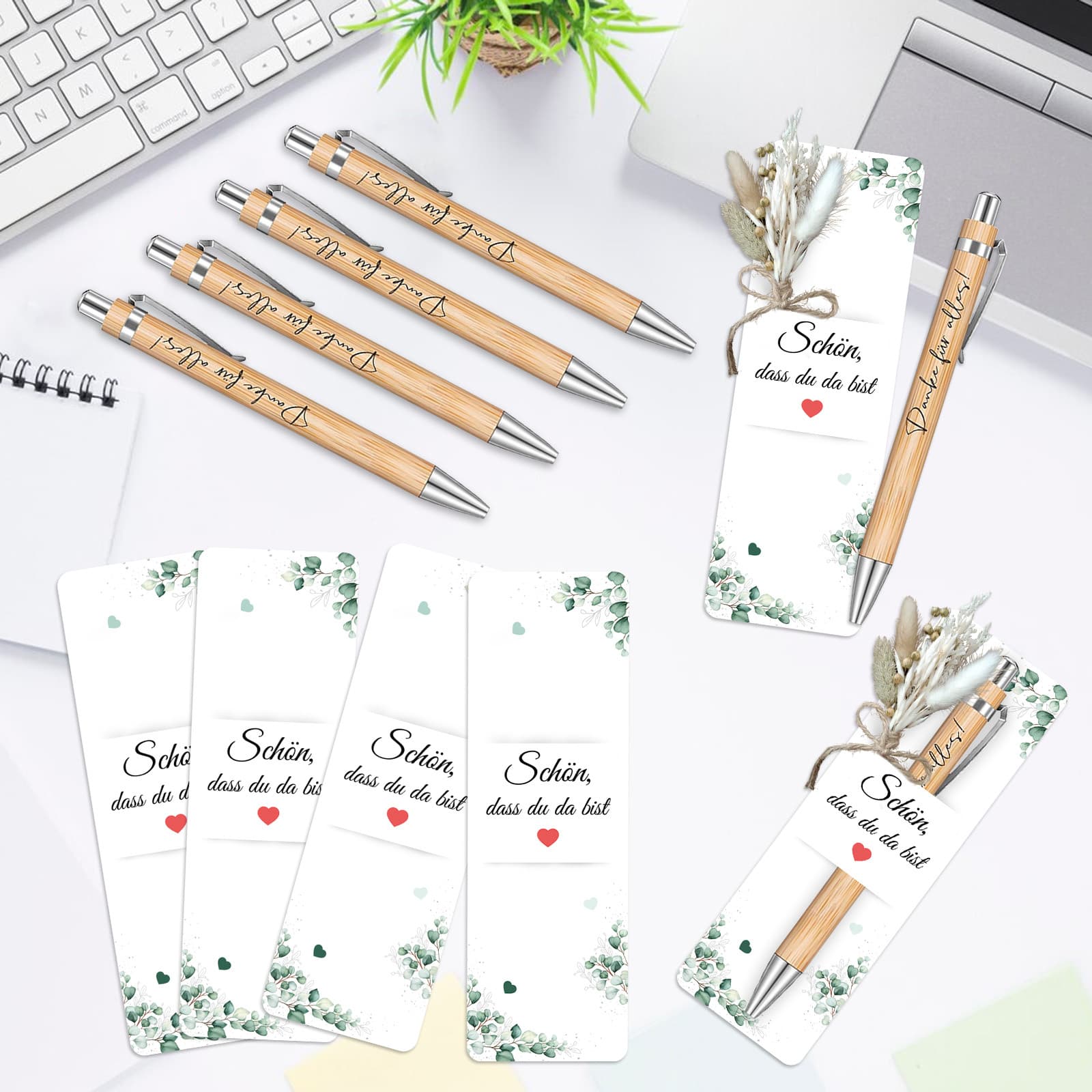 12er Set getrocknete Mini-Blumen im Boho-Stil