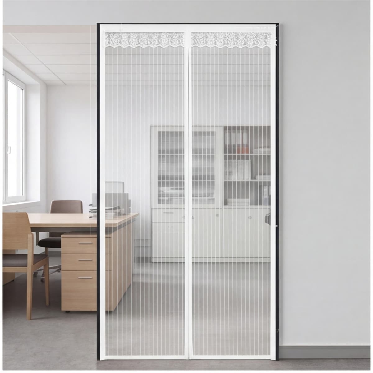 Tenda magnetica 90 x 210 cm con nastro adesivo