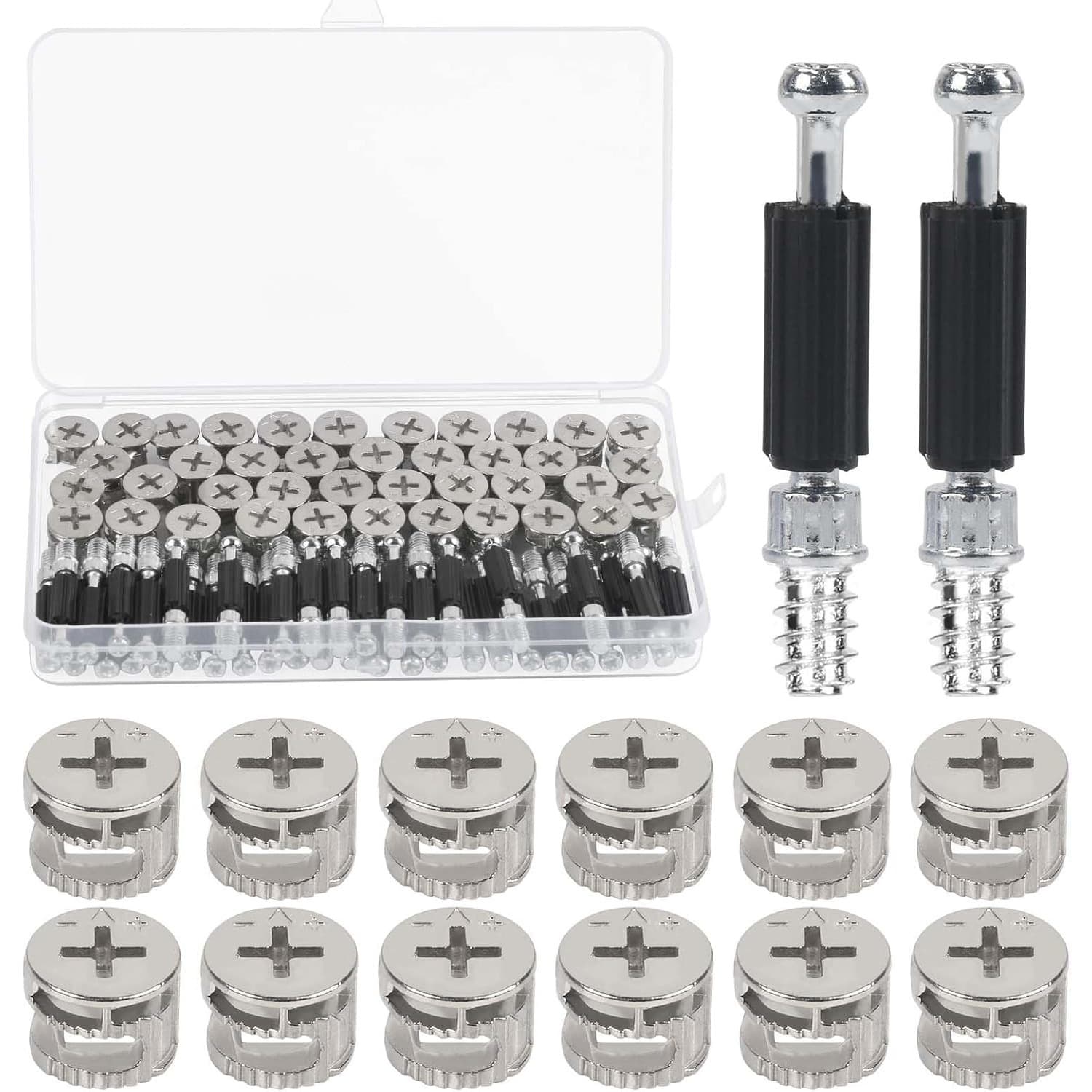M6 Exzenter-Verbinder-Set, 40-teilig für Möbel