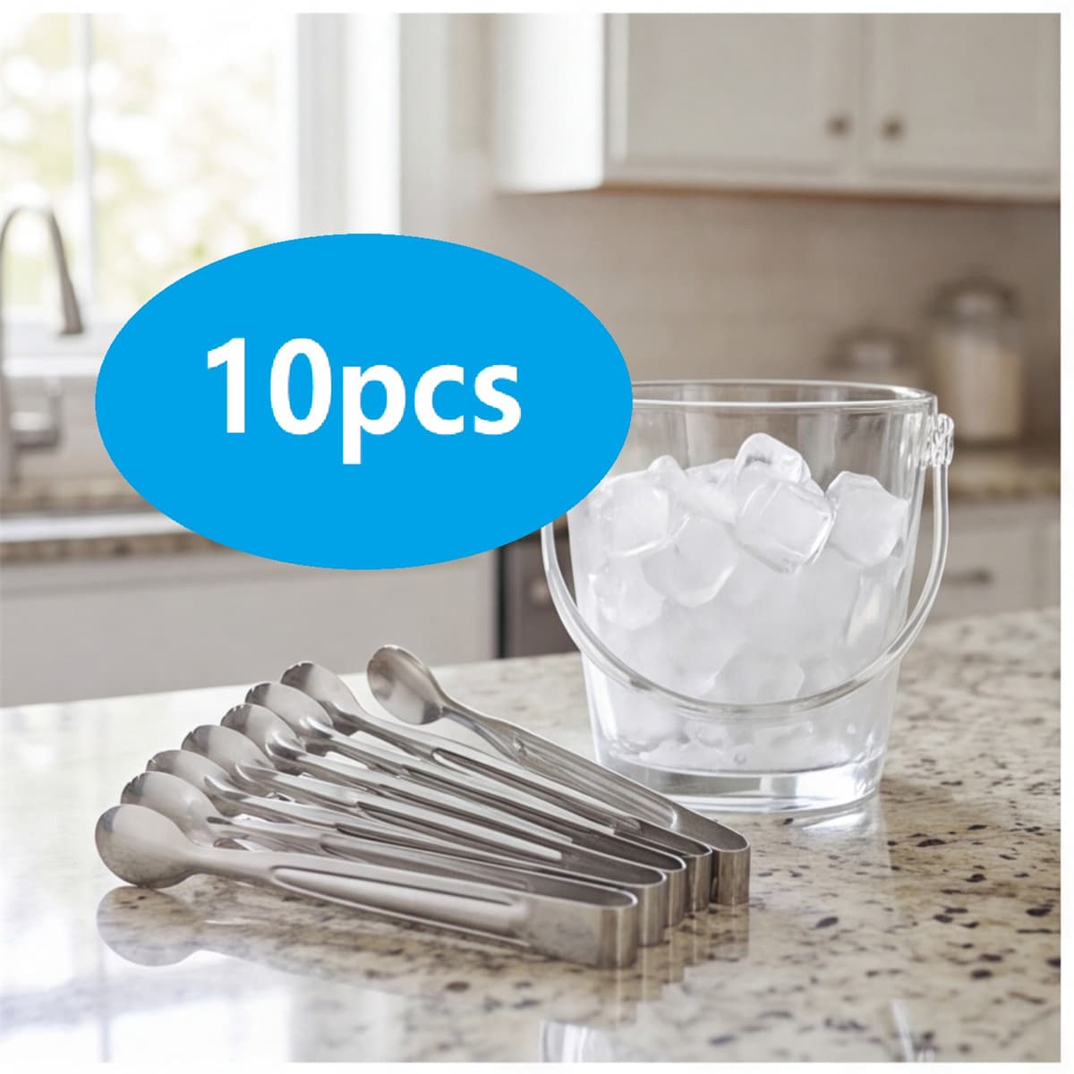 Set de 10 pinces cuisine inox maison et fête