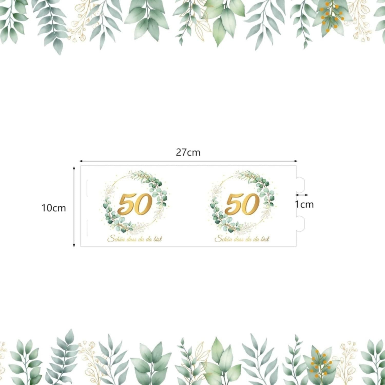12er-Set Lampion-Tischdeko zur Goldenen Hochzeit
