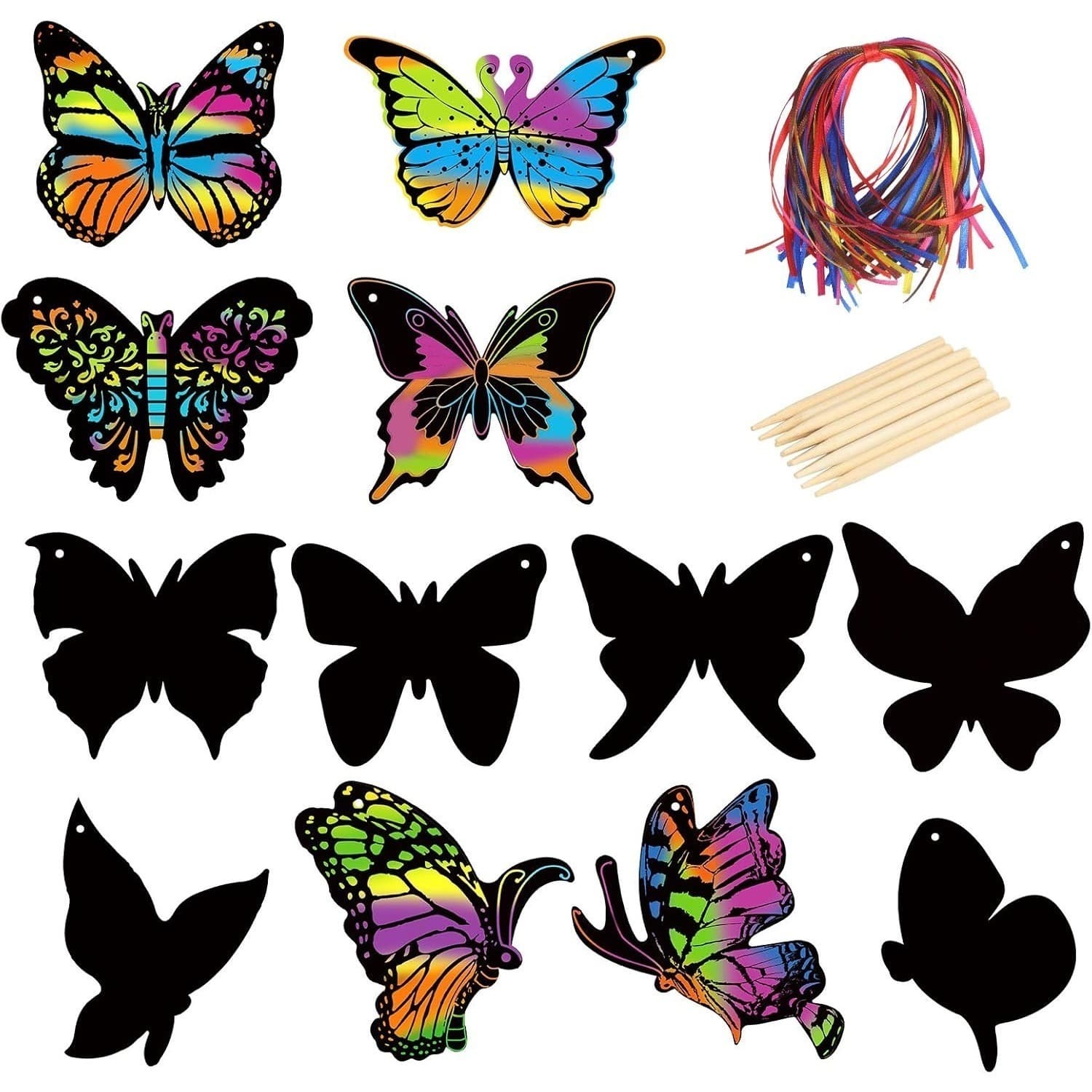 Scratch Art Set 110 Pieces Party & Craft