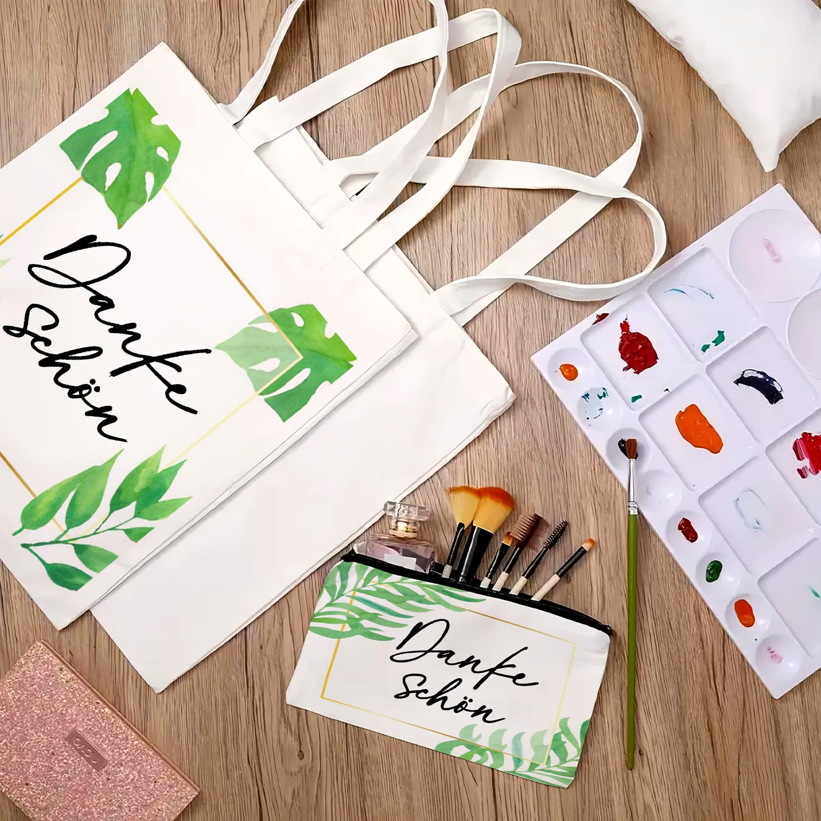 20-Piece DIY Set with Canvas Bags and Cases