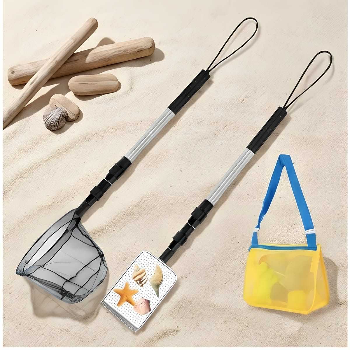 Kit de plage avec tamis et filet