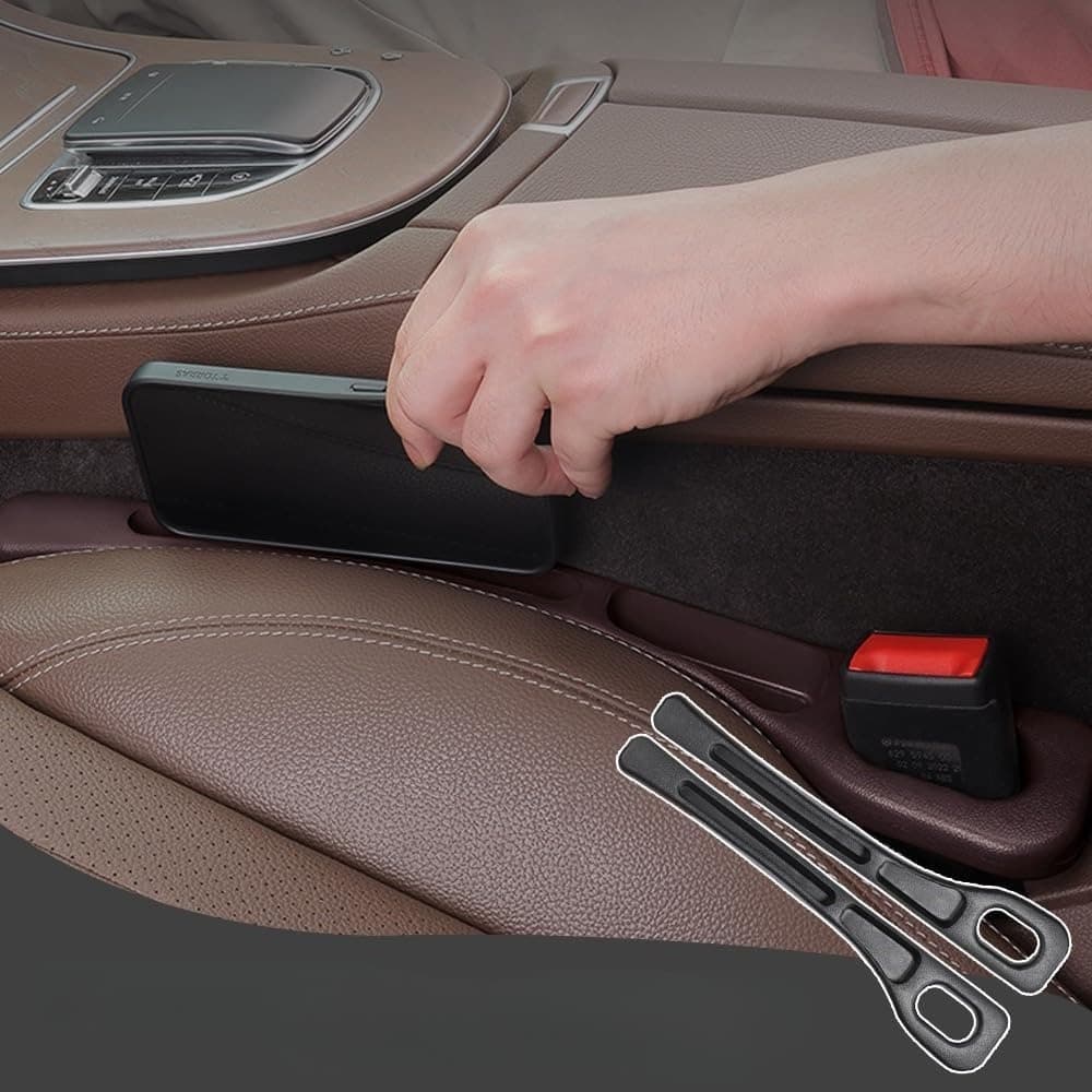 Organizador hueco asiento coche negro 2 uds