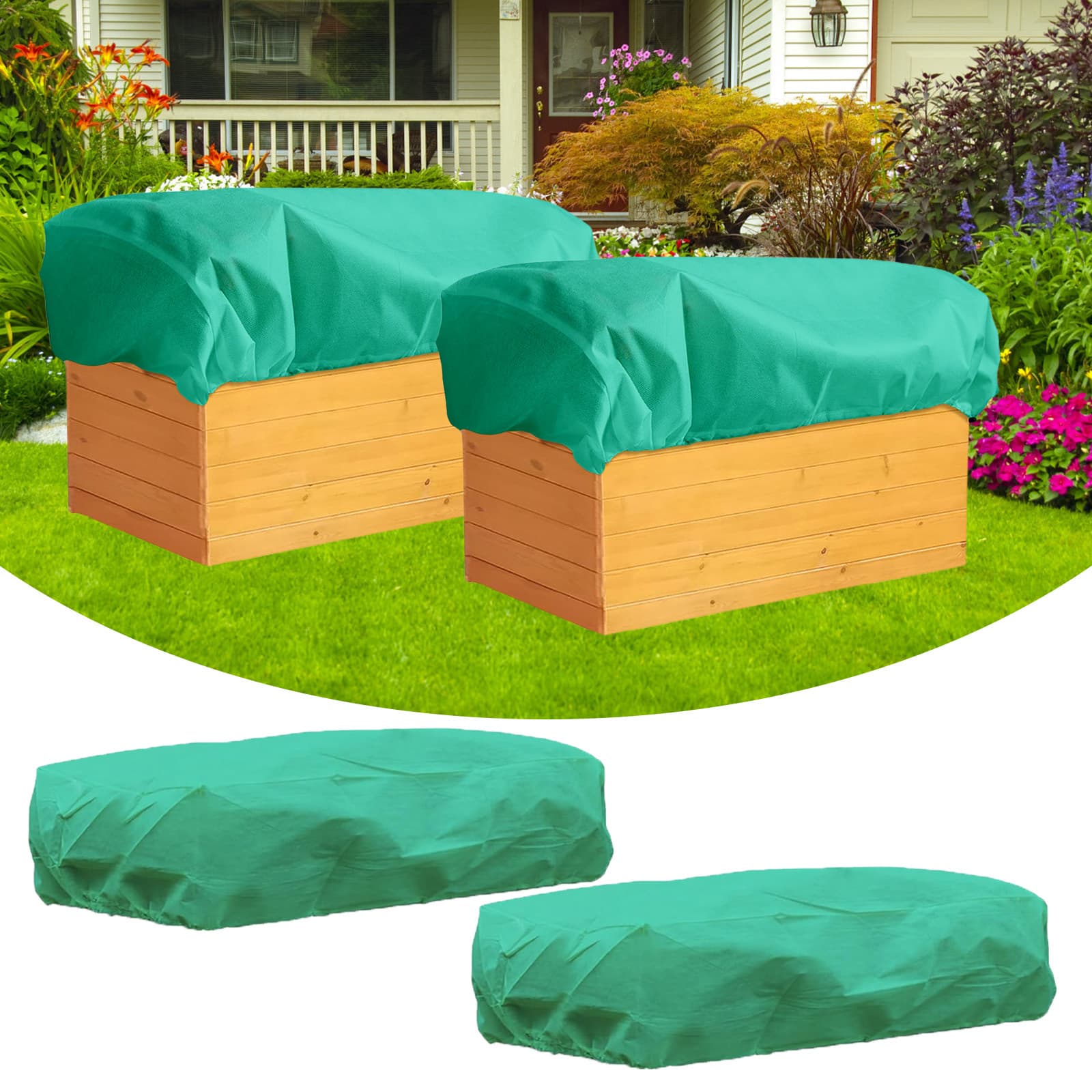 Coperture per fioriere, set da 2 pezzi
