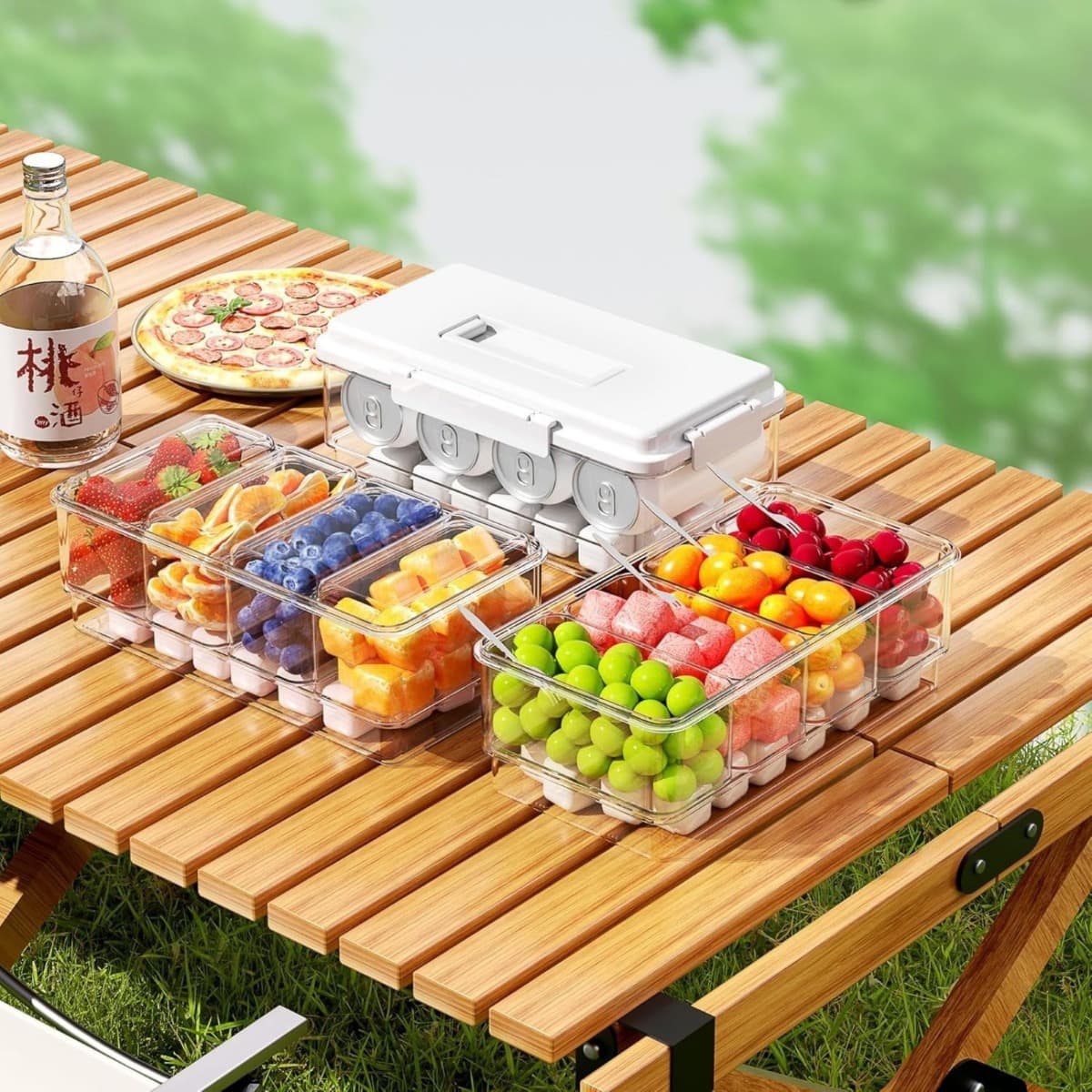 Chilled Spice and Sauce Organizer, White