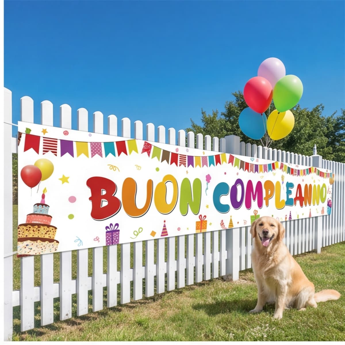 Buon Compleanno Girlande italienische Geburtstagsfeier