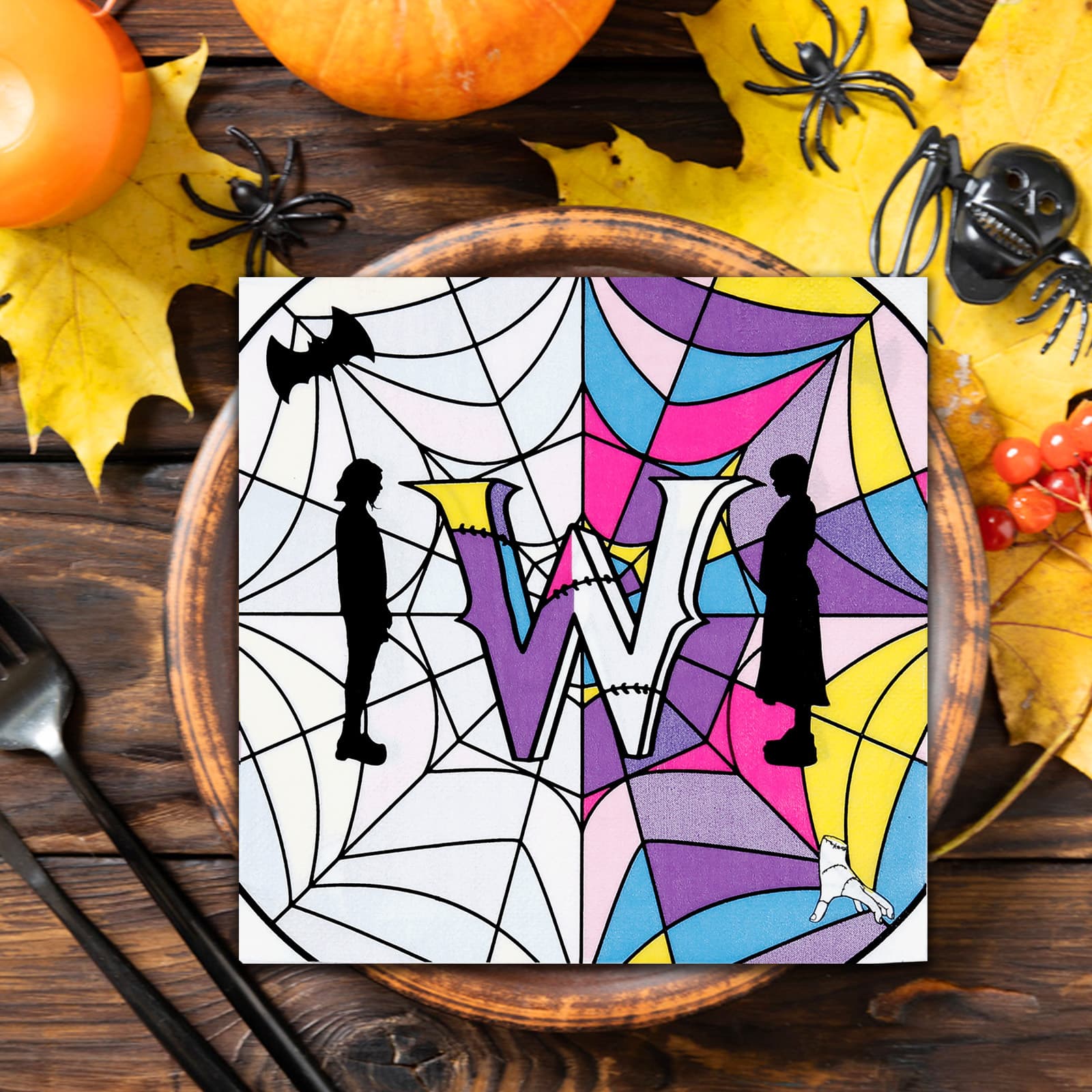 Halloween Servietten, 40 Stück, für Gruselpartys und Herbstfeiern