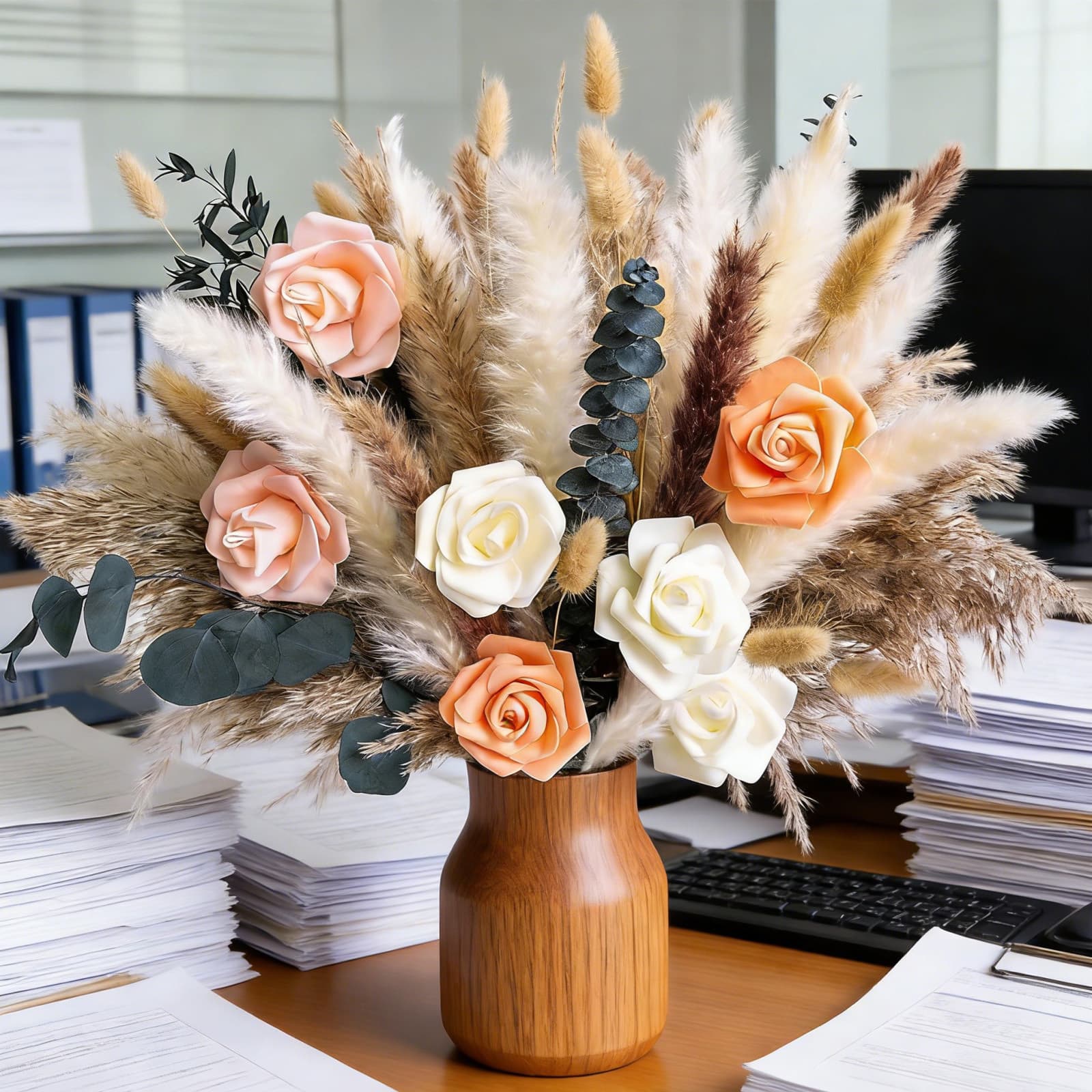 Trockenblumen-Bouquet-Set mit 84 Teilen