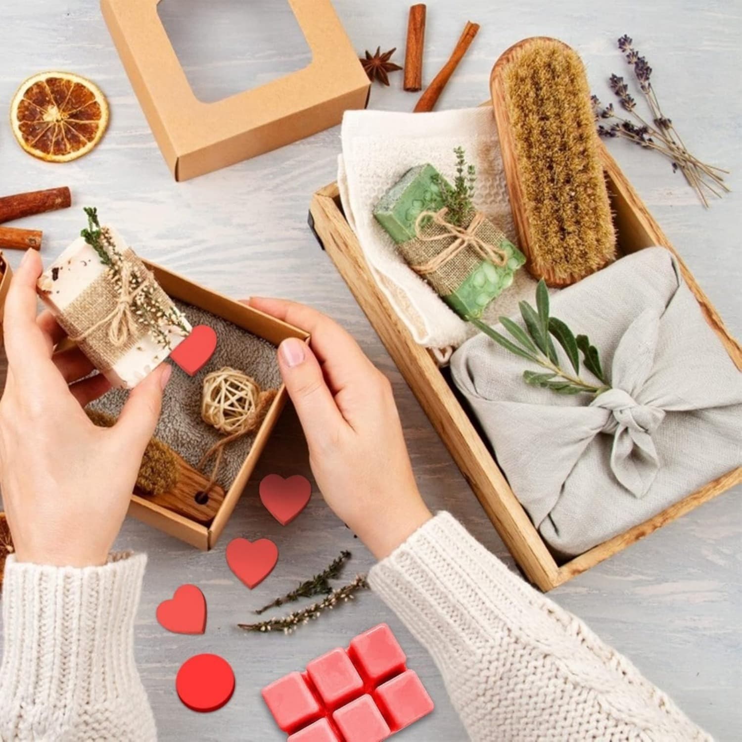 30-Piece Casting Mold Set Round Square Heart