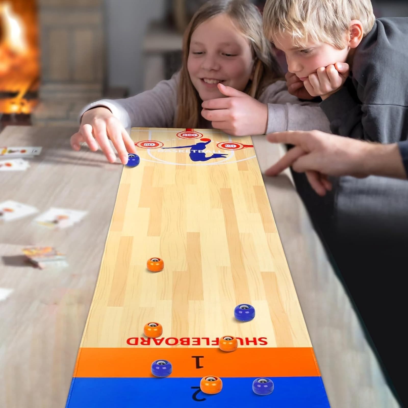 Set de juego de curling 4 en 1 para familia y fiesta