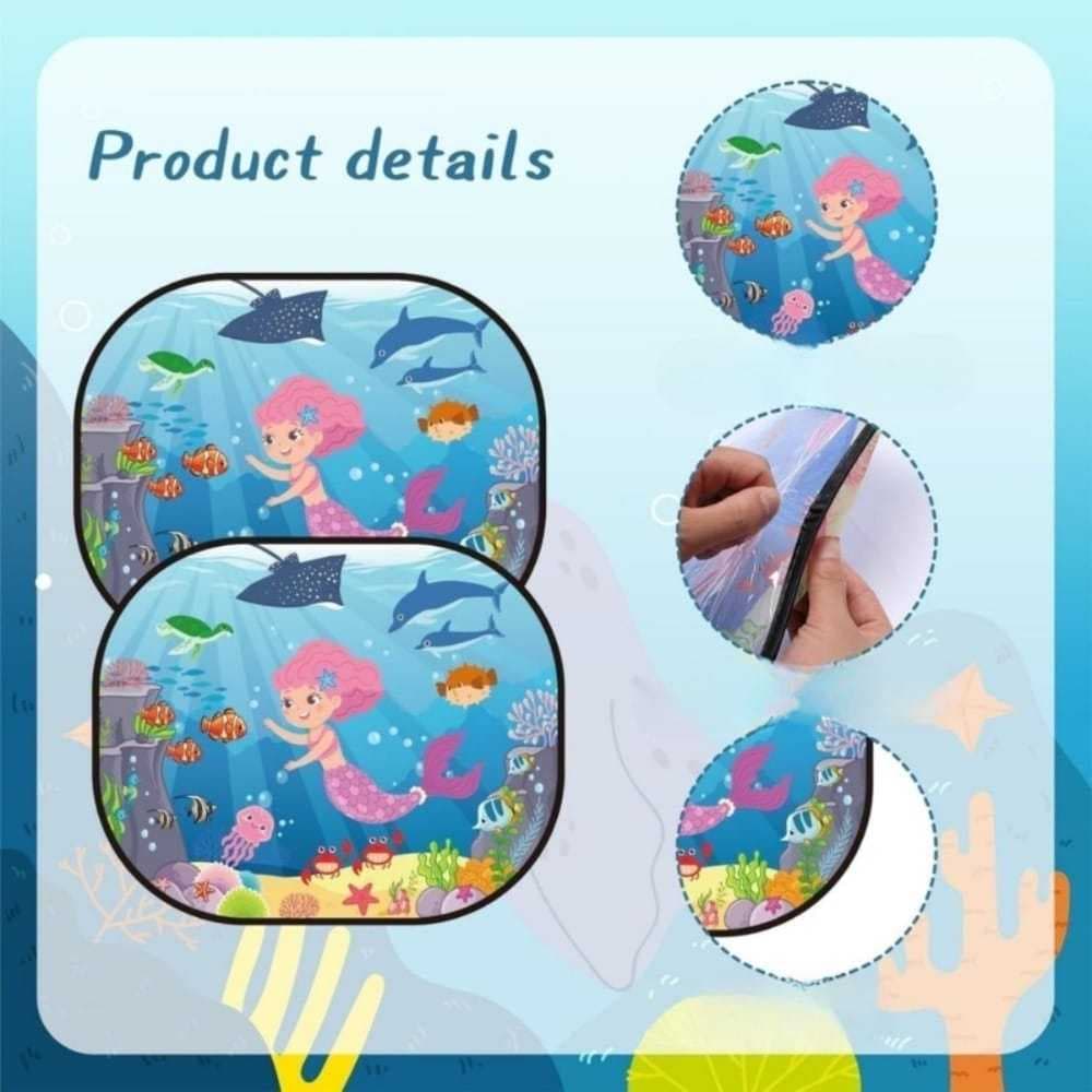 Parasoles para ventanas de coche, 1 par con 8 ventosas