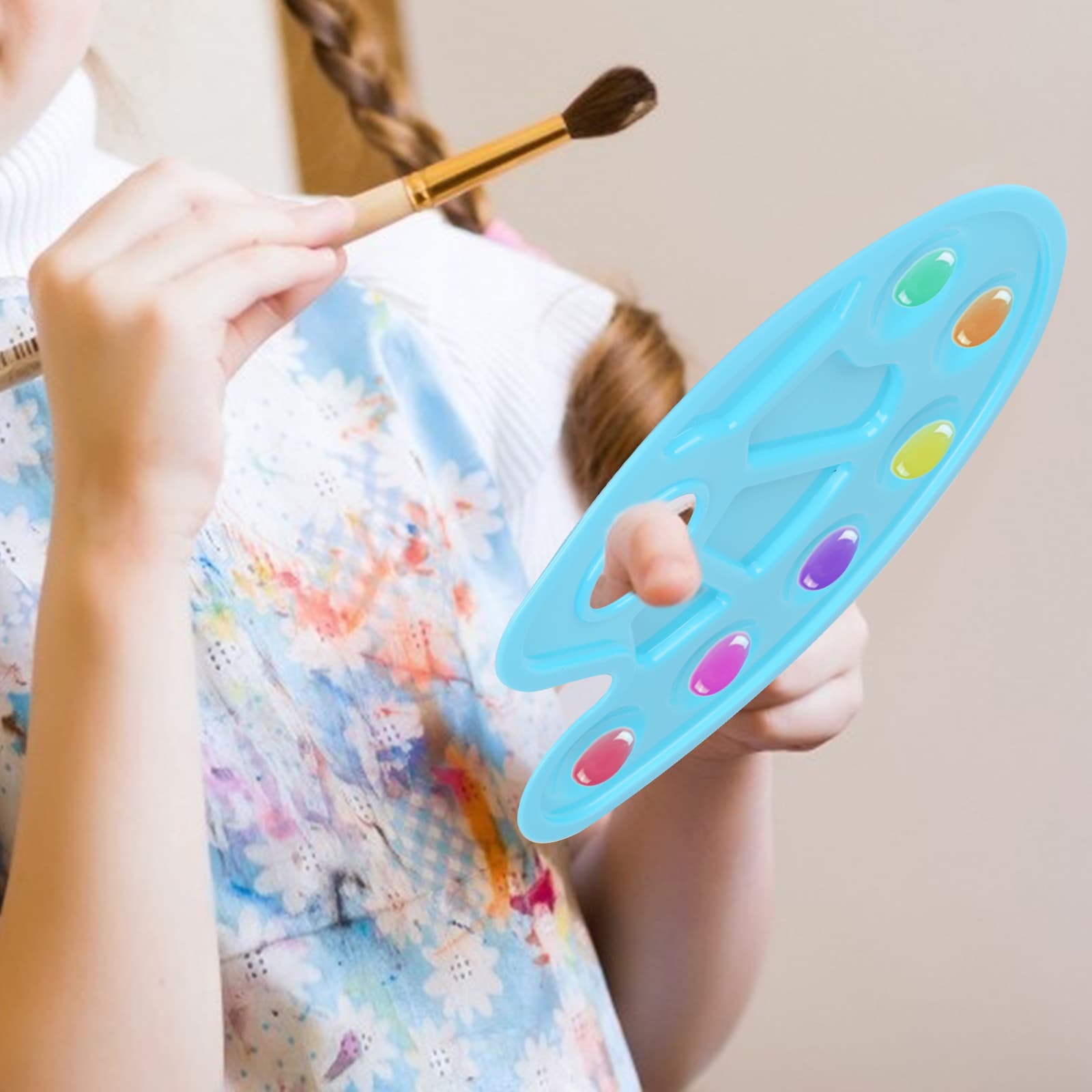 Mischpalette, 4-teilig, in Blau, Weiß, Pink und Grün