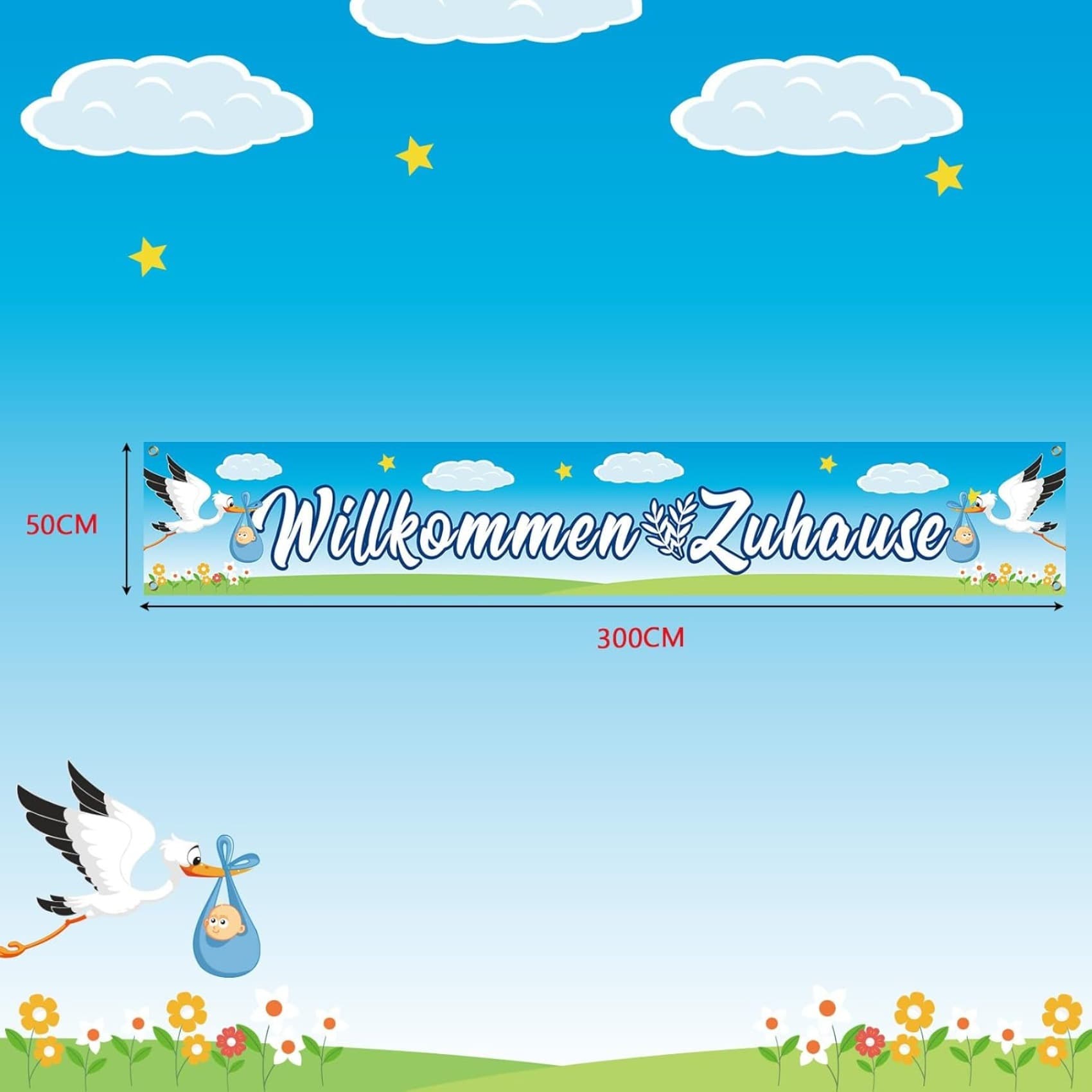 Hochzeitsgirlande mit Wimpelkette und Mr & Mrs Schriftzug