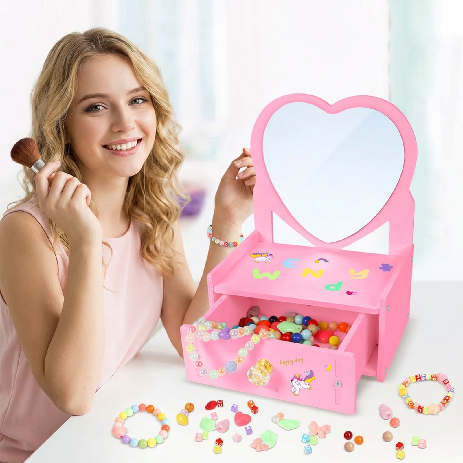 Kit cosmétique DIY en forme de cœur