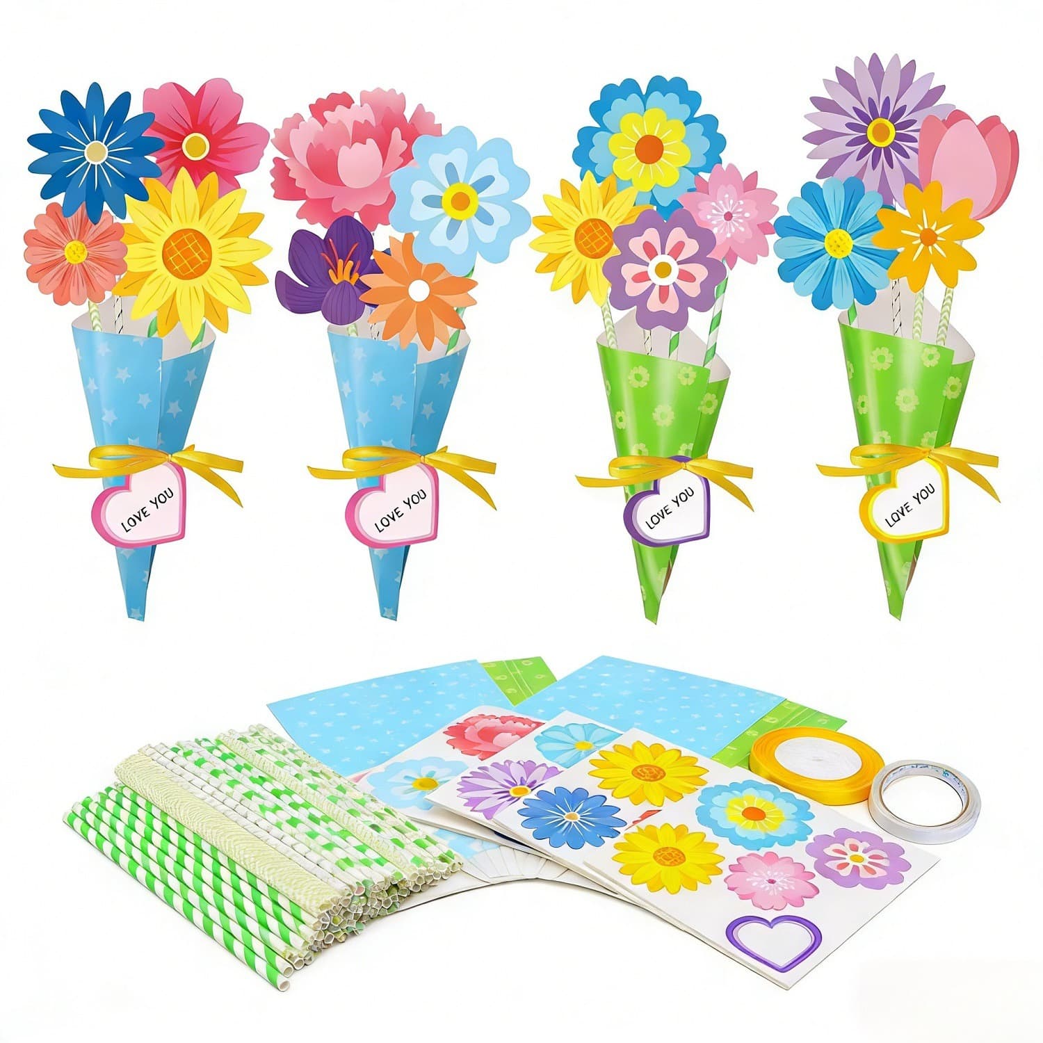 DIY Craft Kit for Cardboard Bouquets