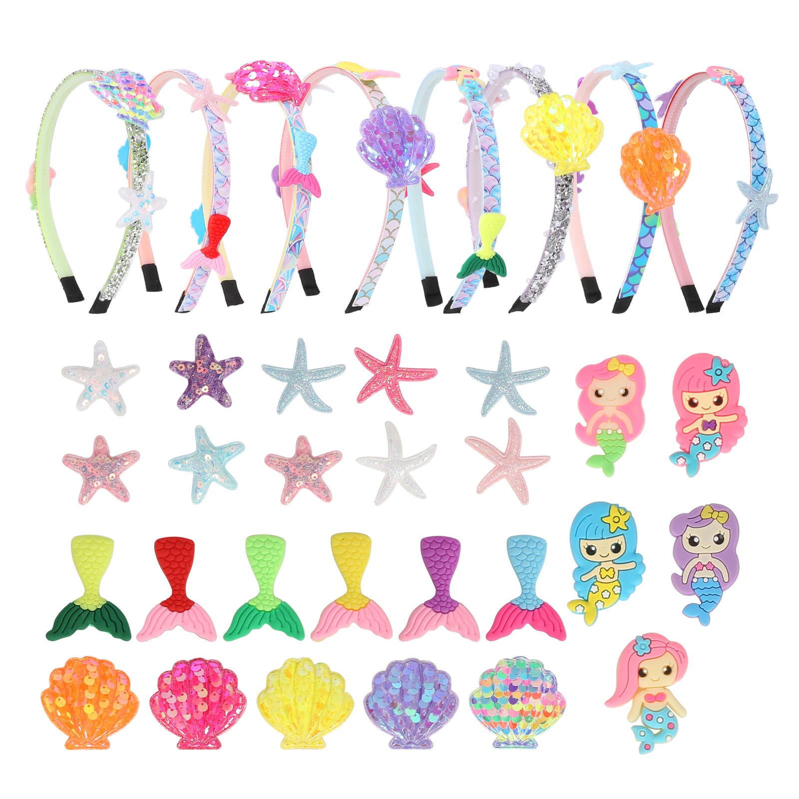 DIY Mermaid Hairbands, 8-Piece Craft Kit