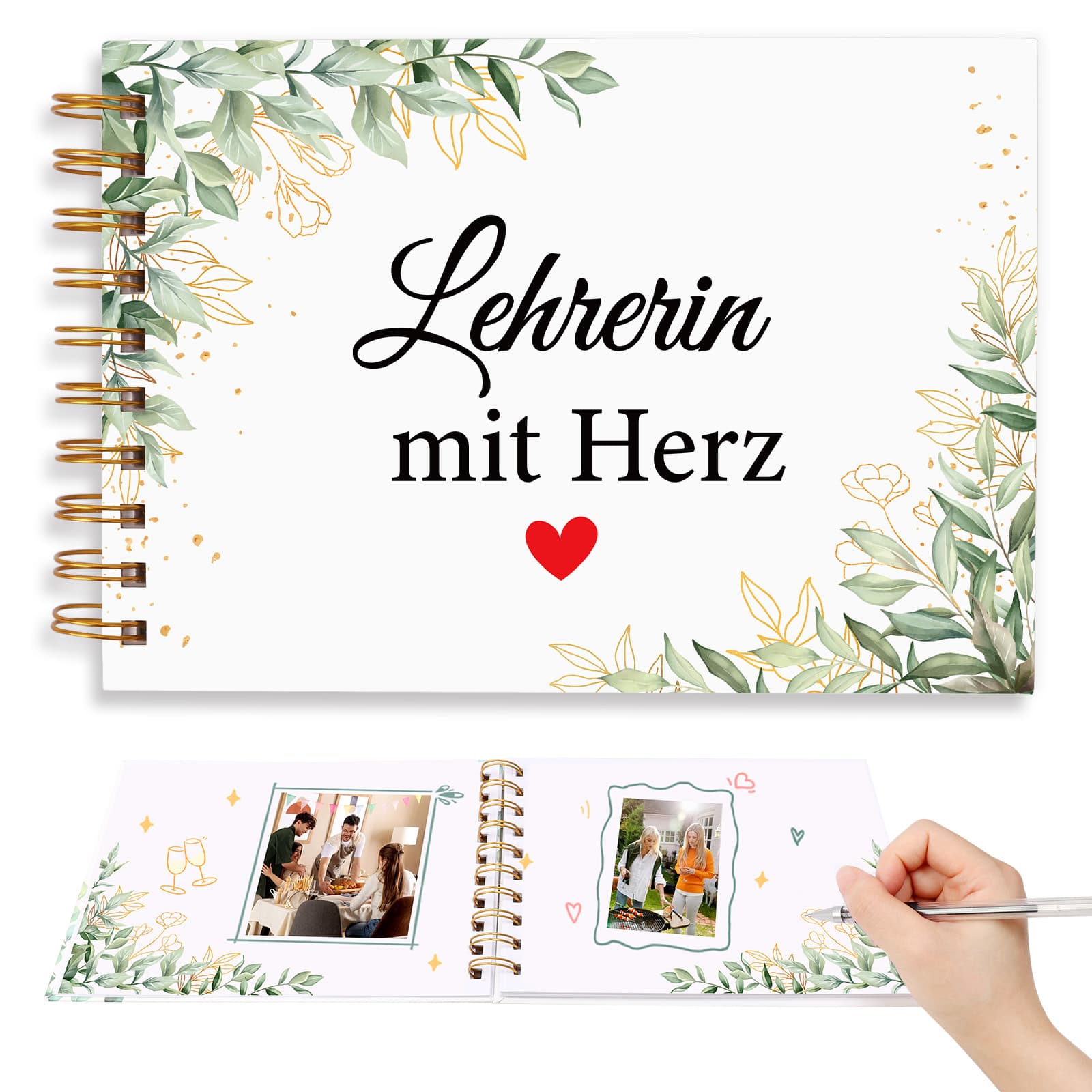 Gästebuch für Lehrer mit Dankes- und Grußnachrichten
